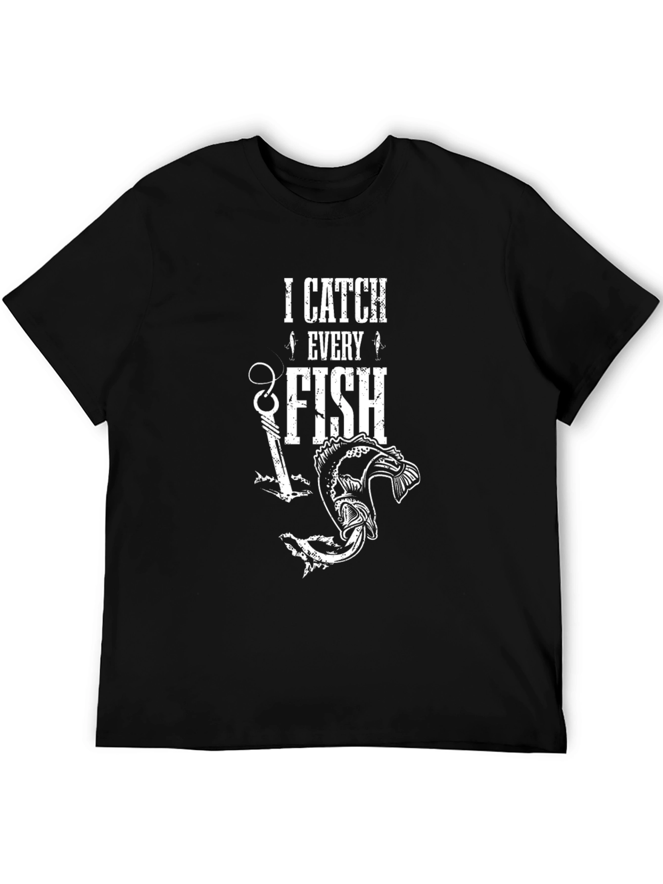 I Catch Every Fish Graphic Tee - Black