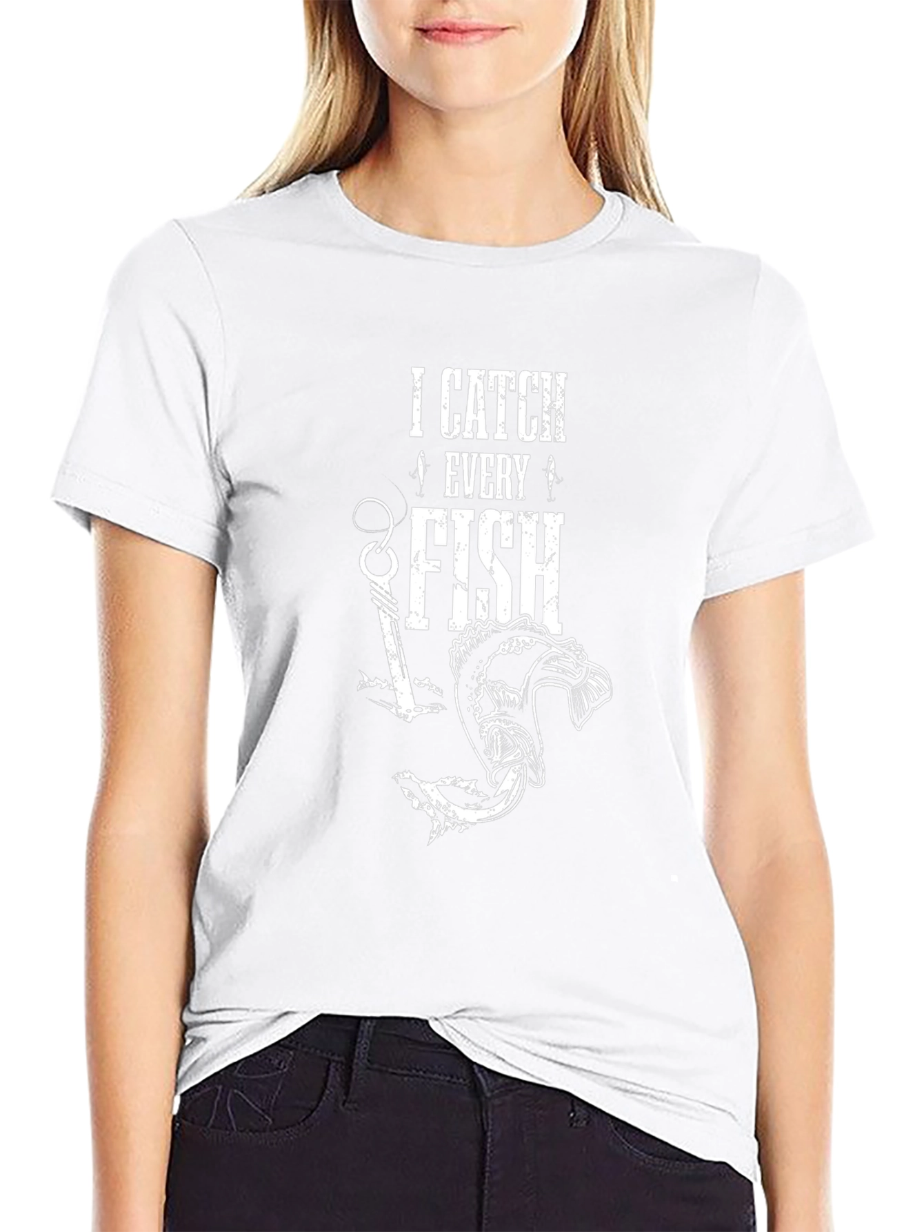 I Catch Every Fish Graphic Tee - Black