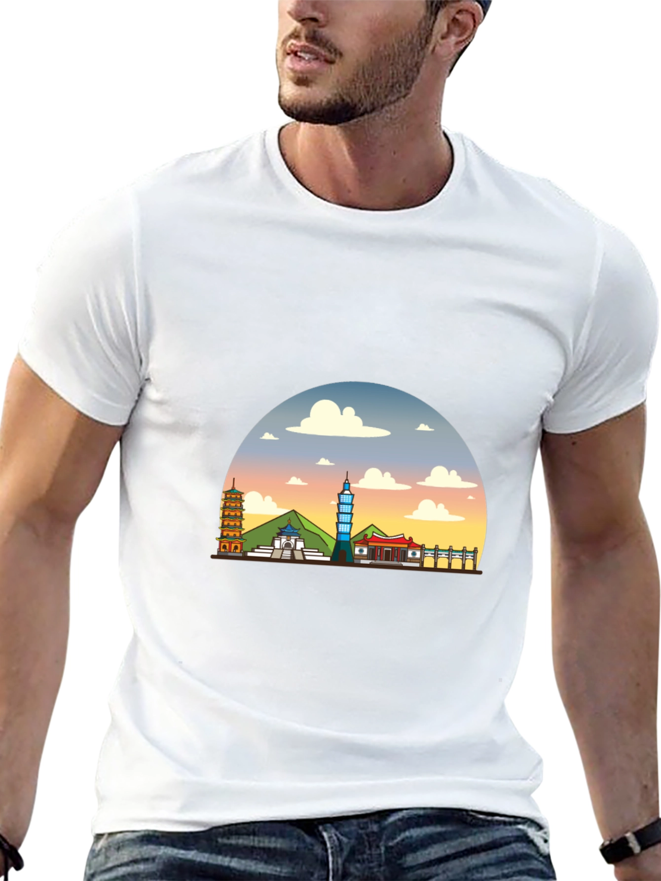 Taiwan Skyline Graphic Tee