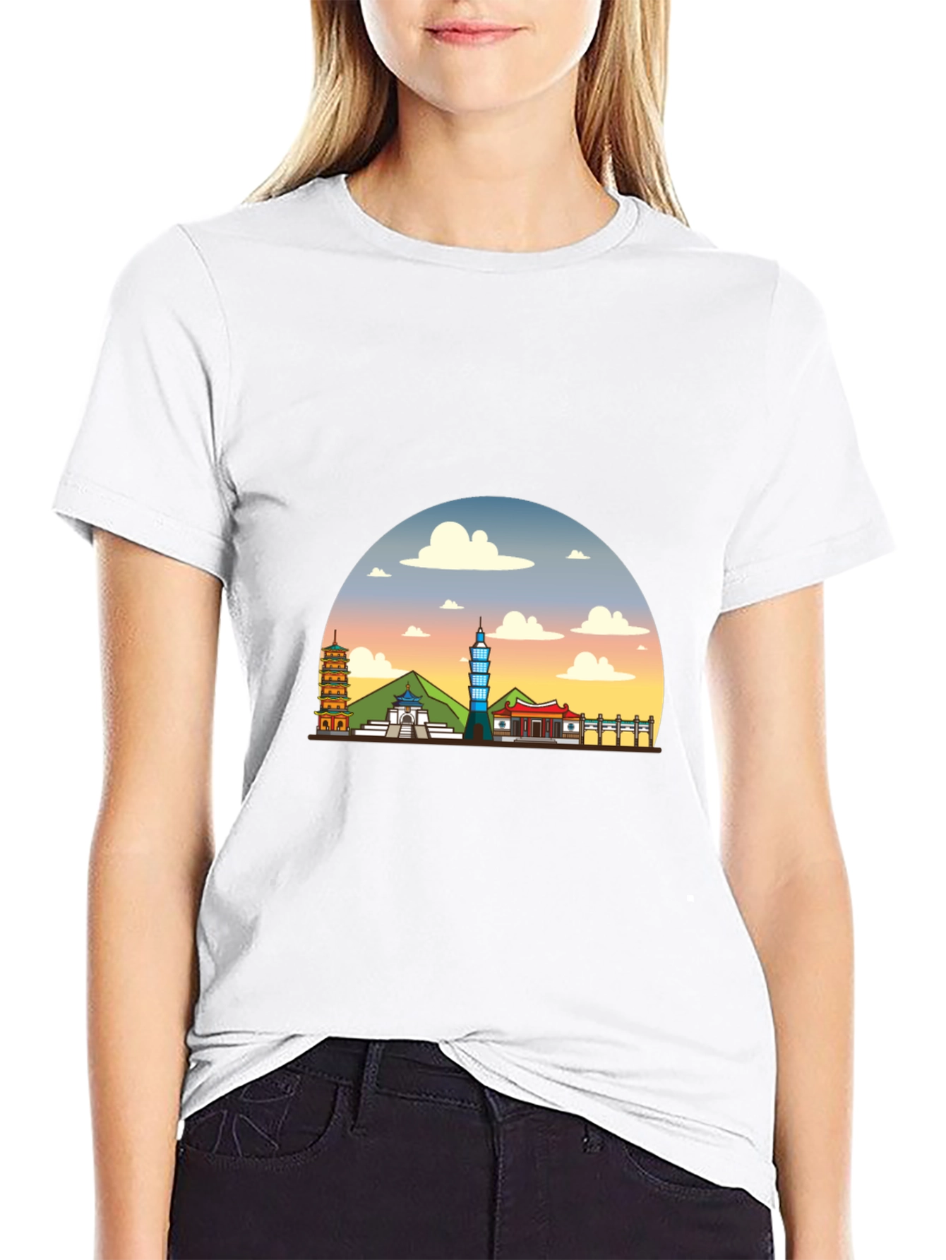 Taiwan Skyline Graphic Tee