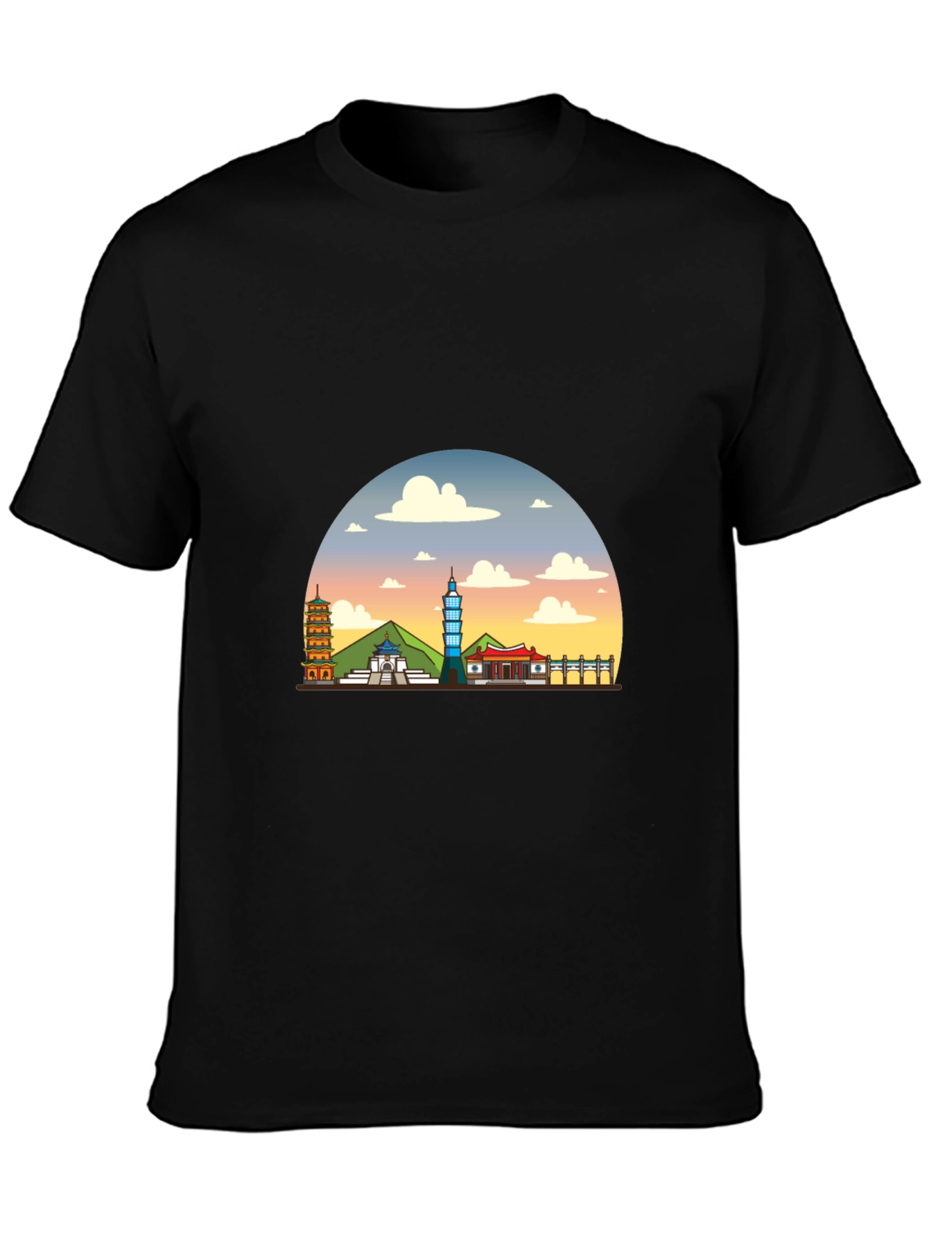 Taiwan Skyline Graphic Tee