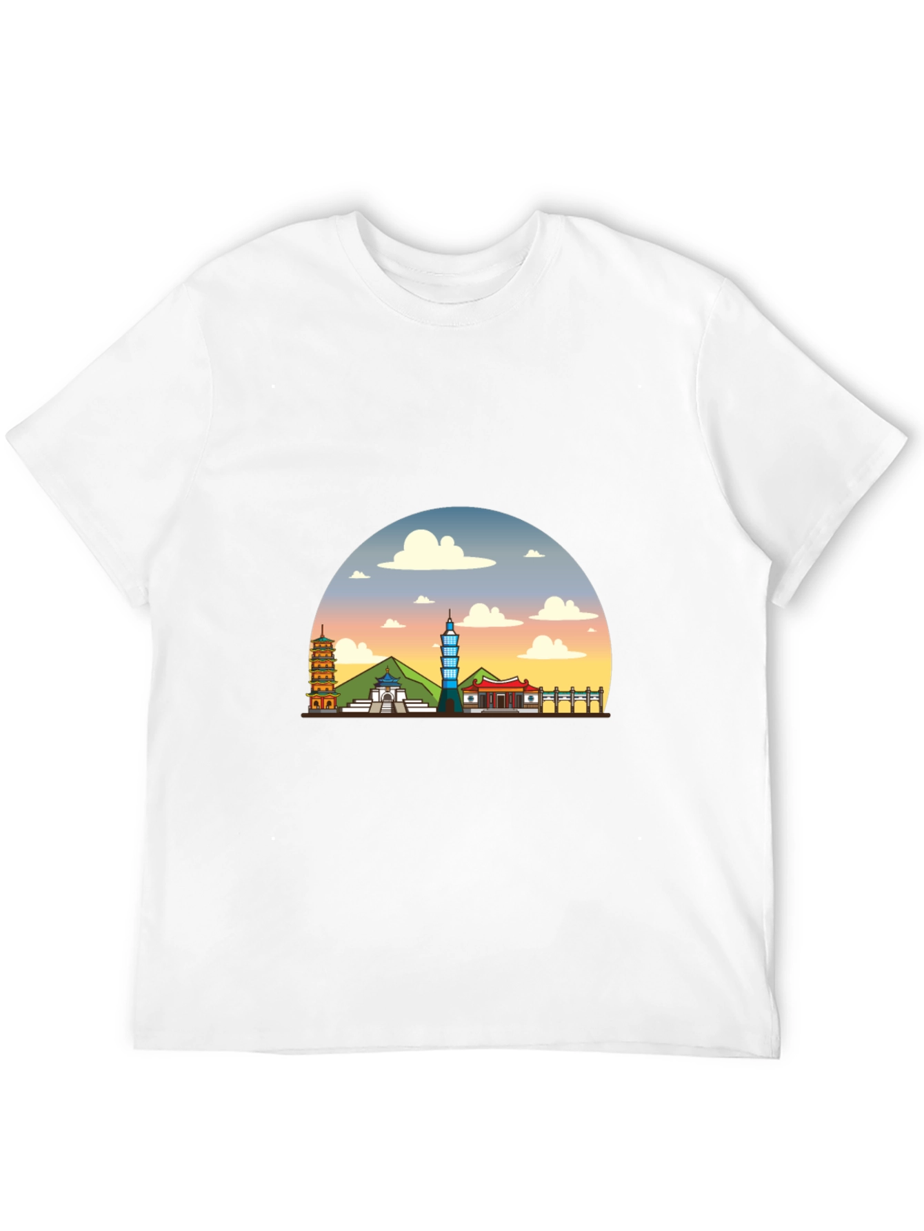 Taiwan Skyline Graphic Tee