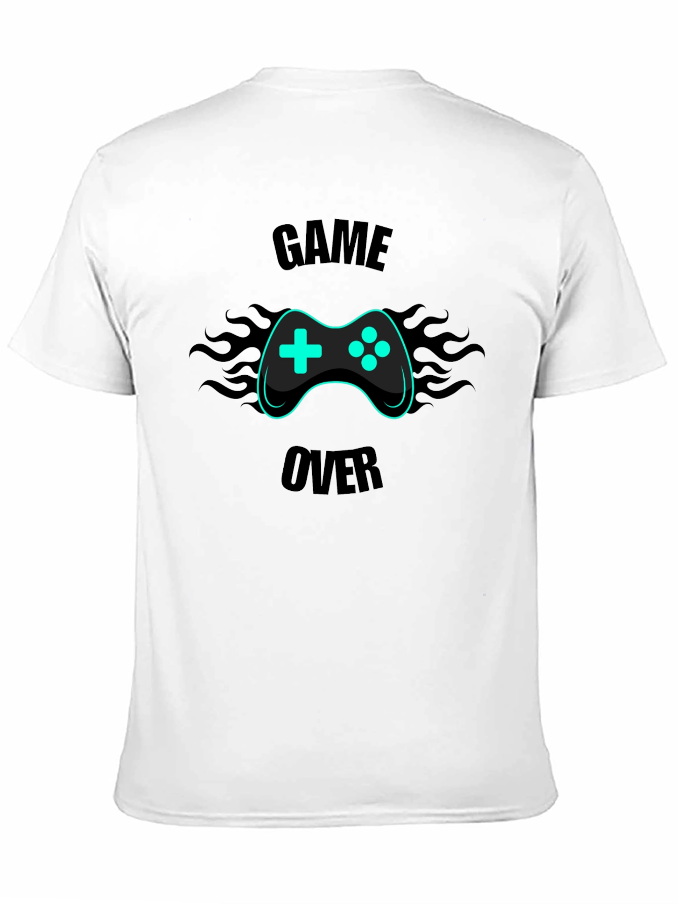 Game Over Graphic Tee - Gamer Style Black T-Shirt