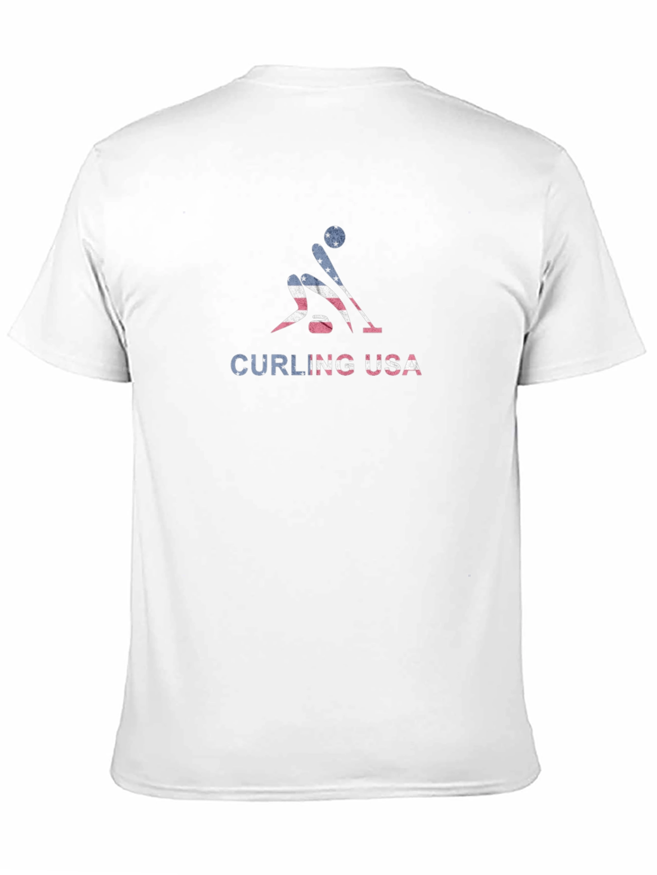 Curling USA T-Shirt - Patriotic Sports Tee
