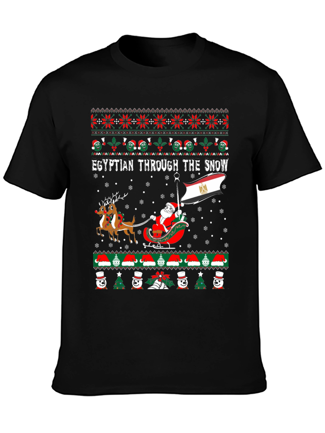 Egyptian Through the Snow Christmas T-Shirt