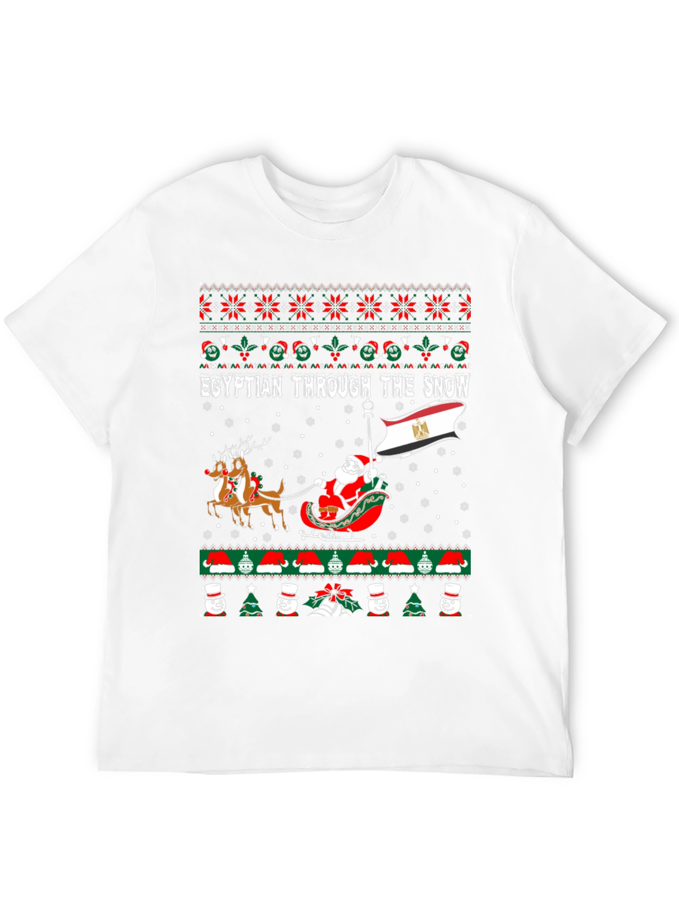 Egyptian Through the Snow Christmas T-Shirt