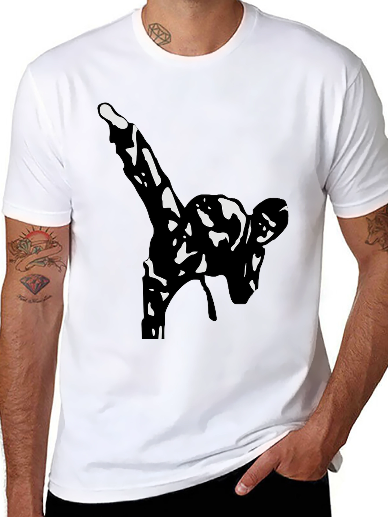Martial Arts Graphic Black T-Shirt