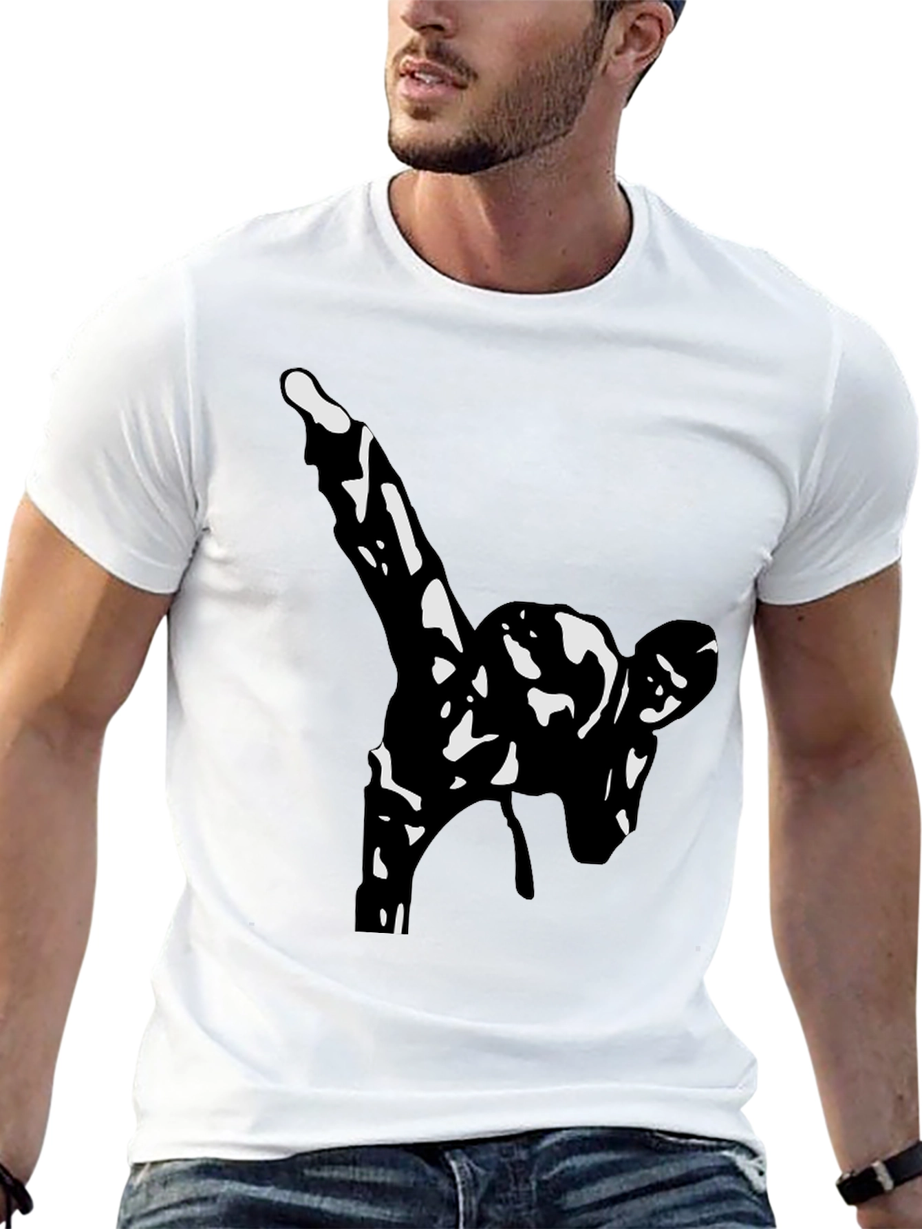 Martial Arts Graphic Black T-Shirt