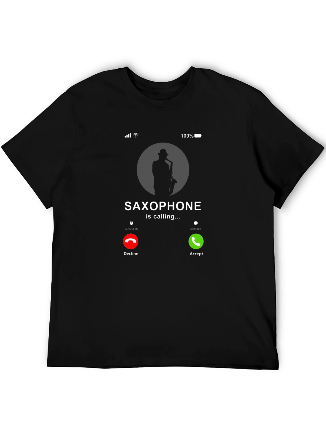 Saxophone Calling Funny Music T-Shirt
