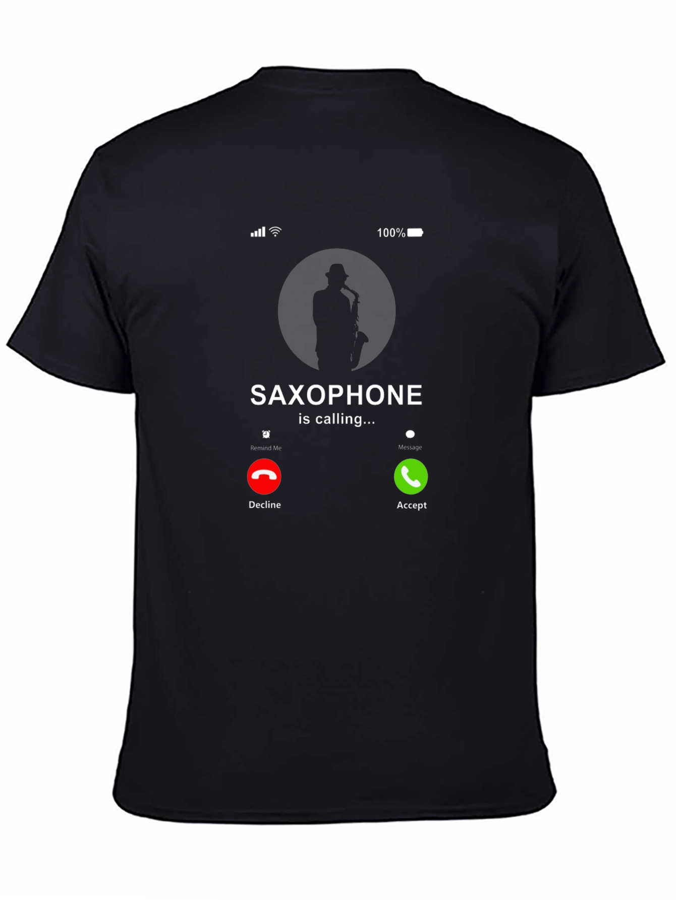 Saxophone Calling Funny Music T-Shirt