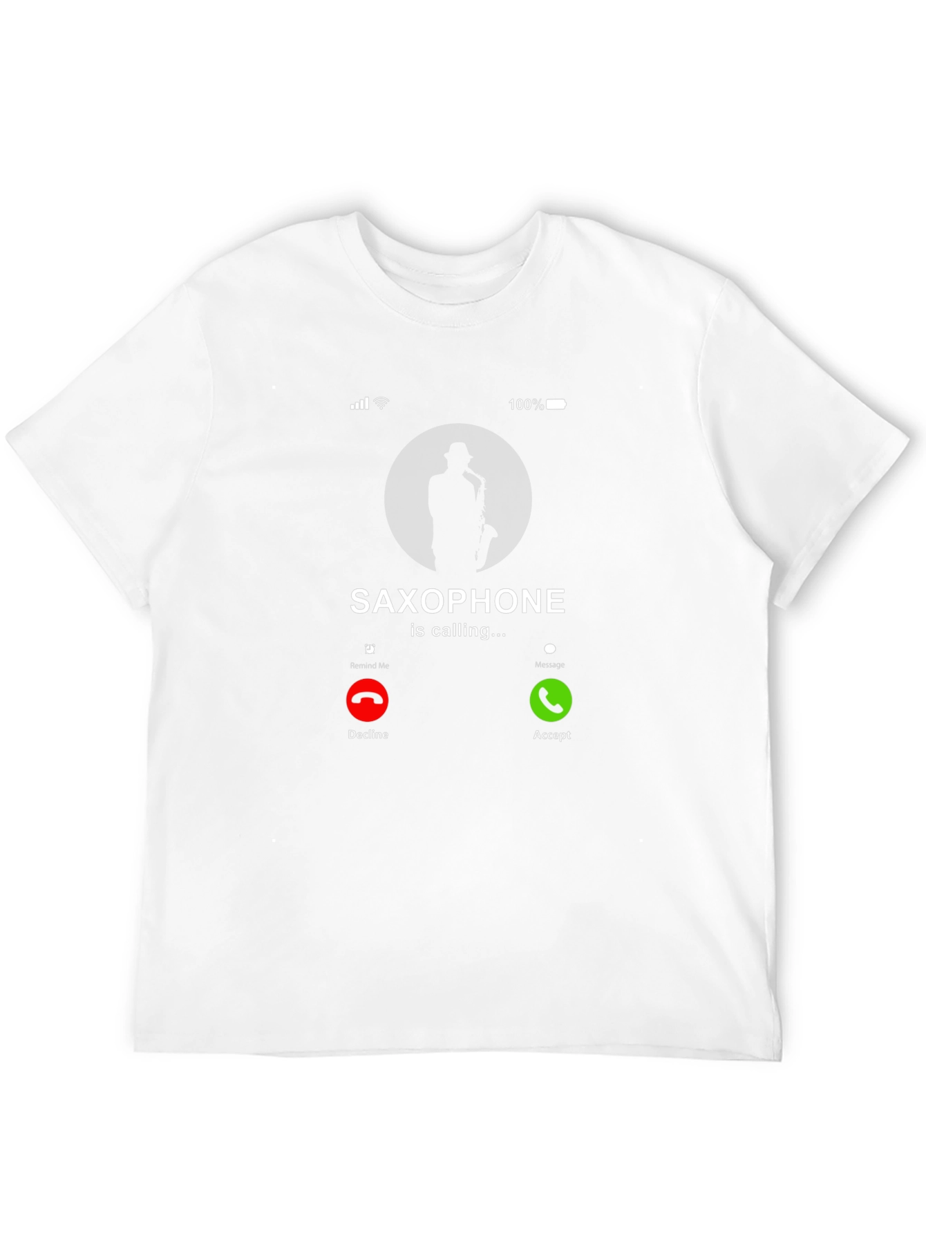 Saxophone Calling Funny Music T-Shirt