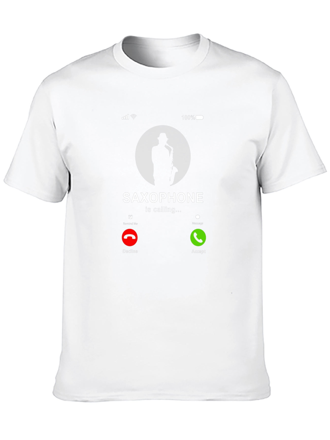 Saxophone Calling Funny Music T-Shirt