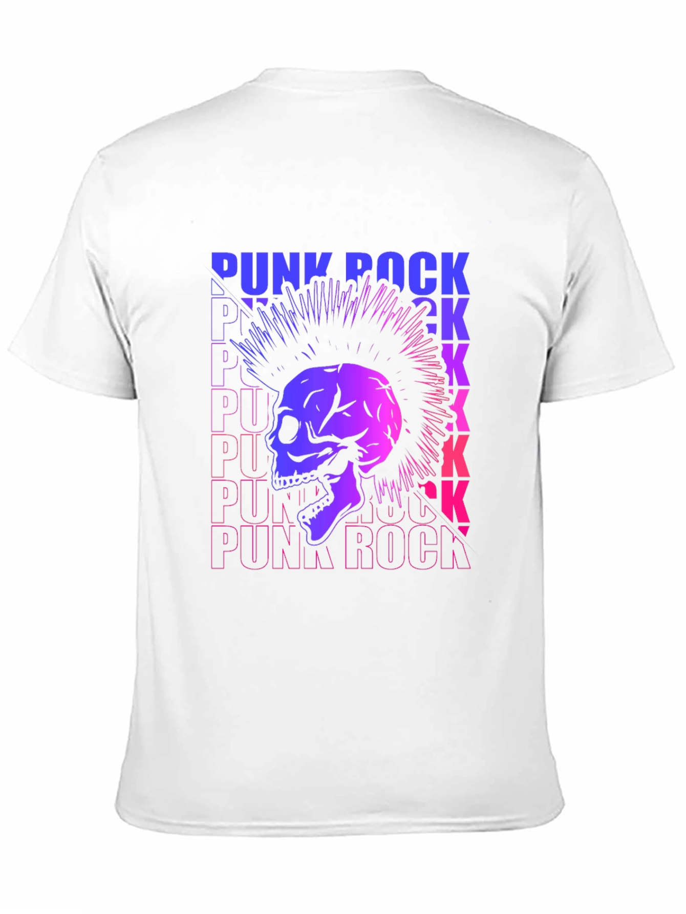 Punk Rock Skull Graphic Tee