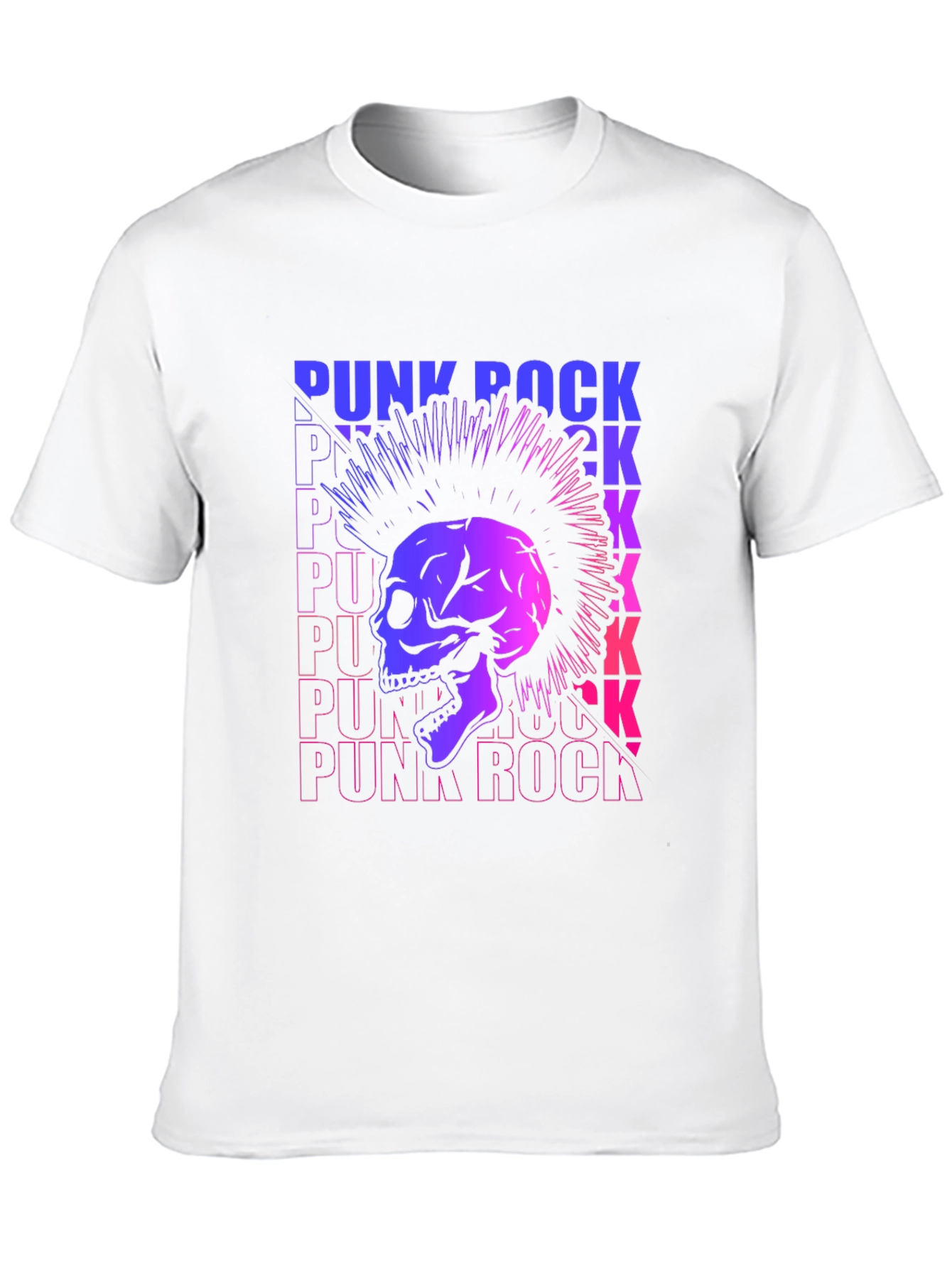 Punk Rock Skull Graphic Tee