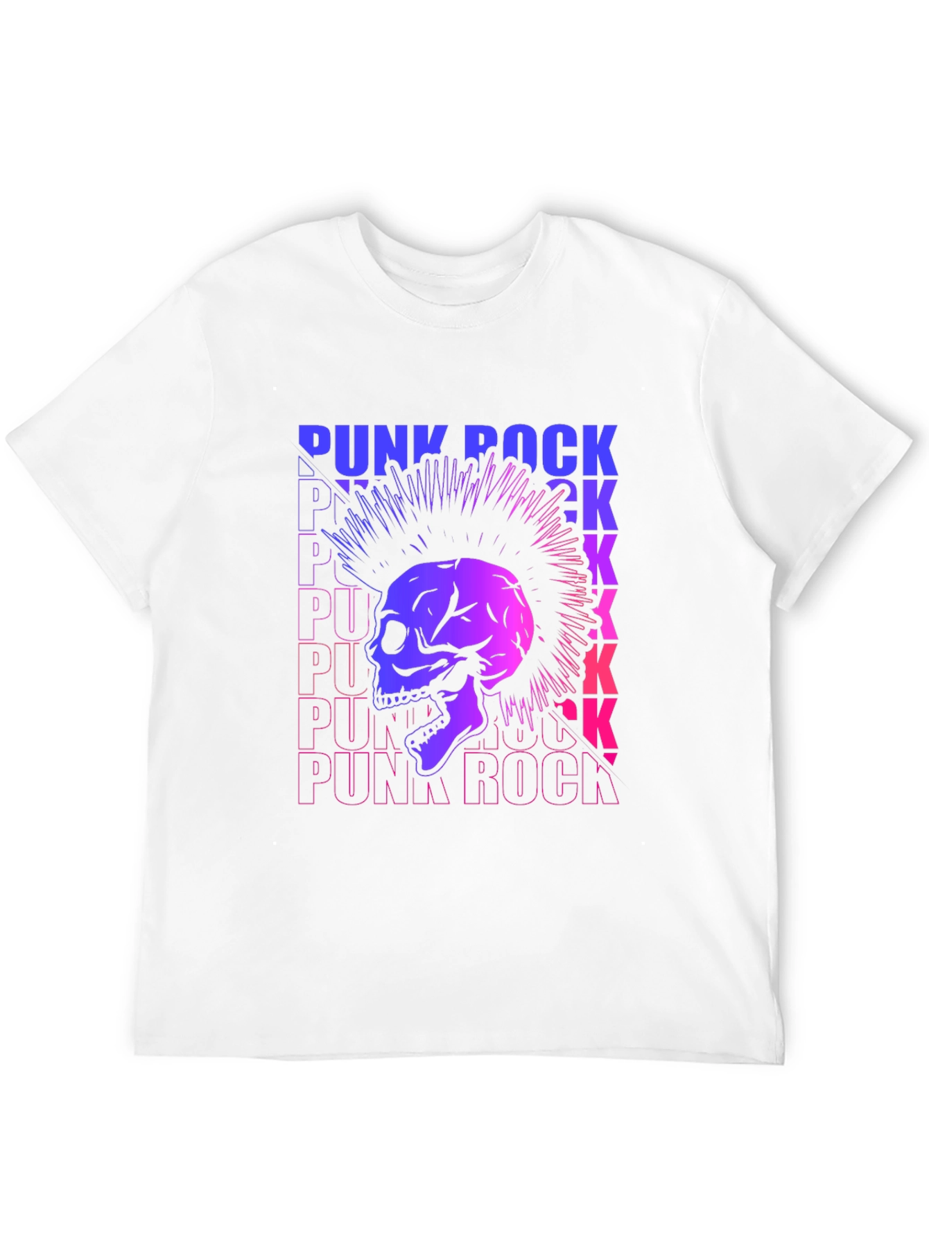 Punk Rock Skull Graphic Tee