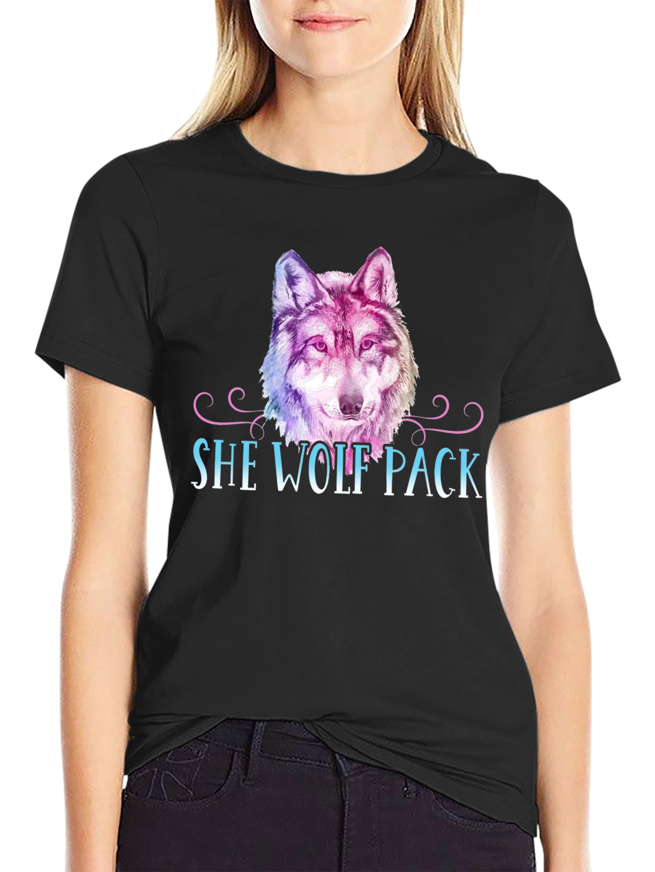 She Wolf Pack Graphic T-Shirt