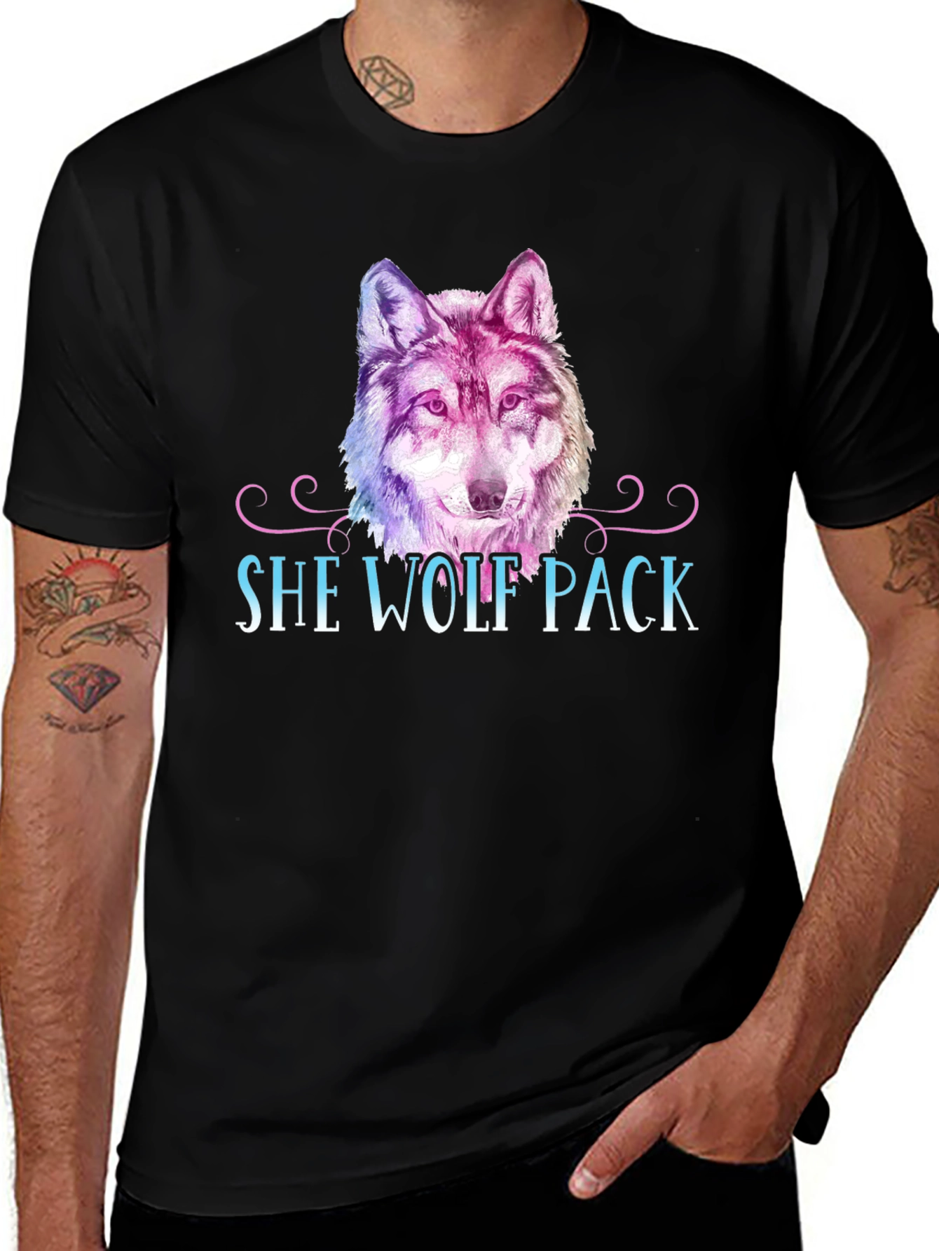 She Wolf Pack Graphic T-Shirt