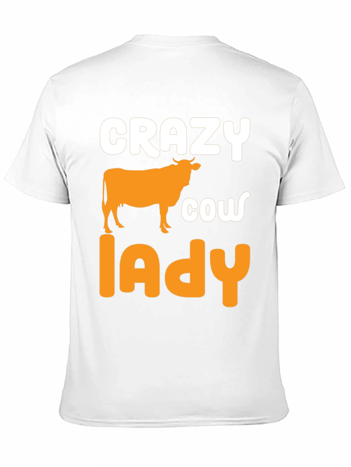 Crazy Cow Lady Black Graphic Tee