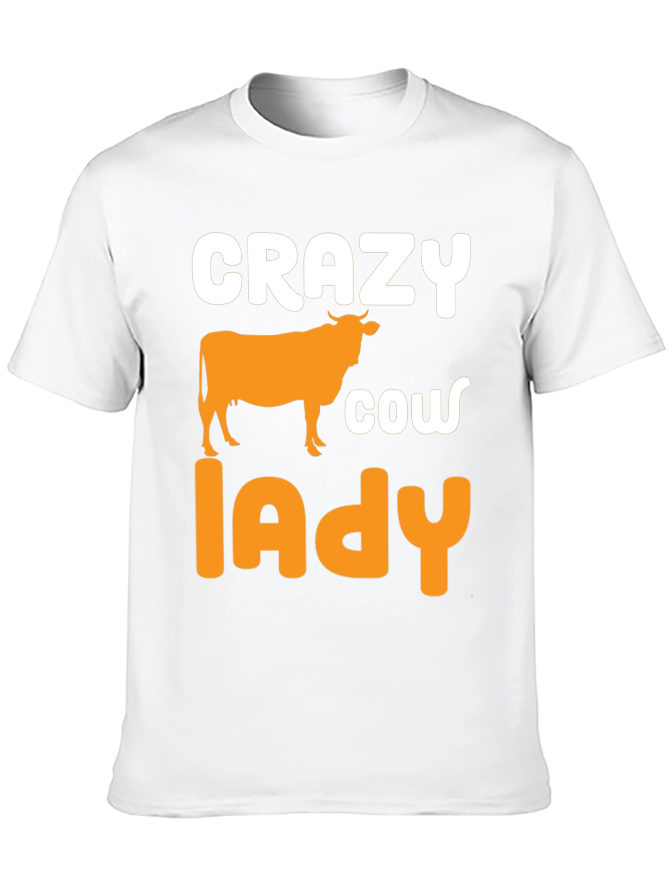 Crazy Cow Lady Black Graphic Tee