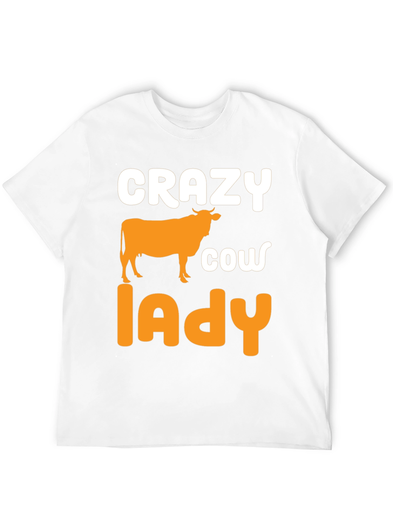 Crazy Cow Lady Black Graphic Tee