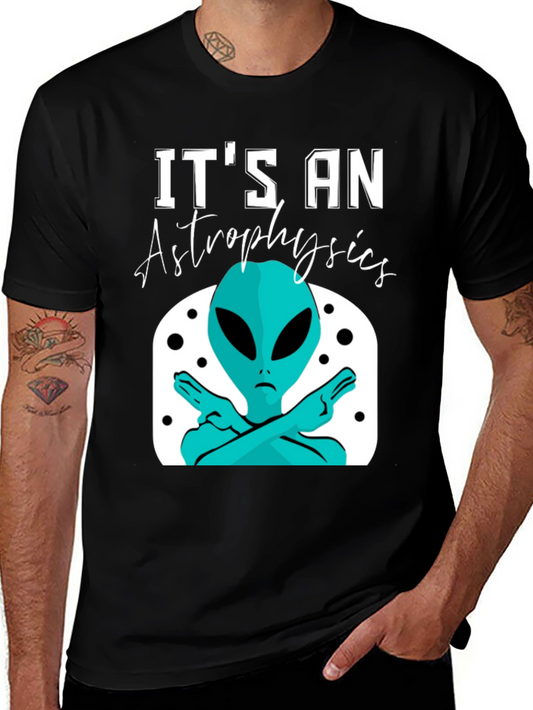 Astrophysics Alien Graphic Tee - Unisex Black T-Shirt