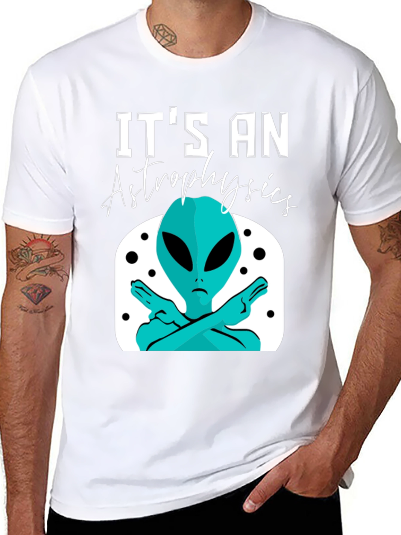 Astrophysics Alien Graphic Tee - Unisex Black T-Shirt