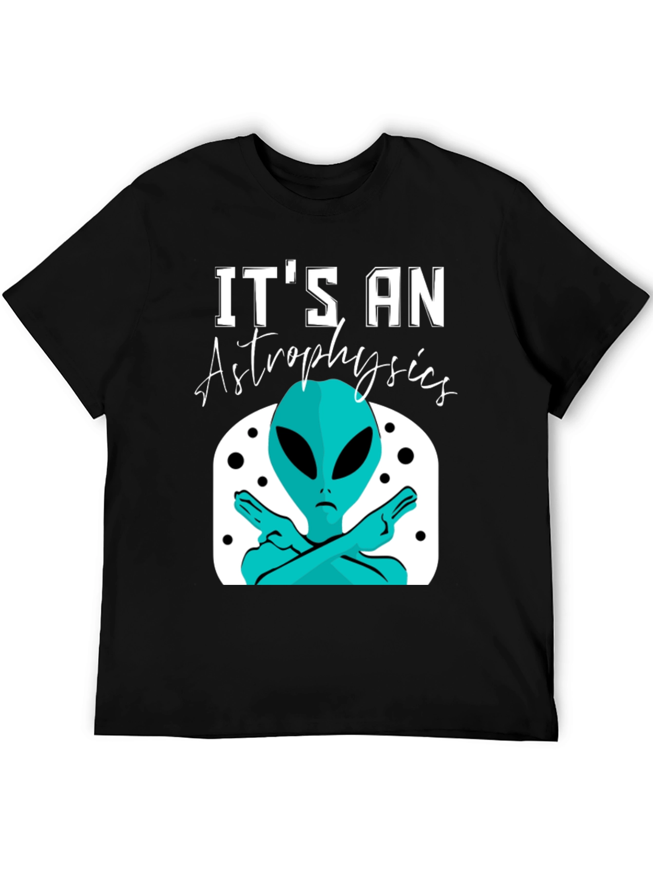 Astrophysics Alien Graphic Tee - Unisex Black T-Shirt