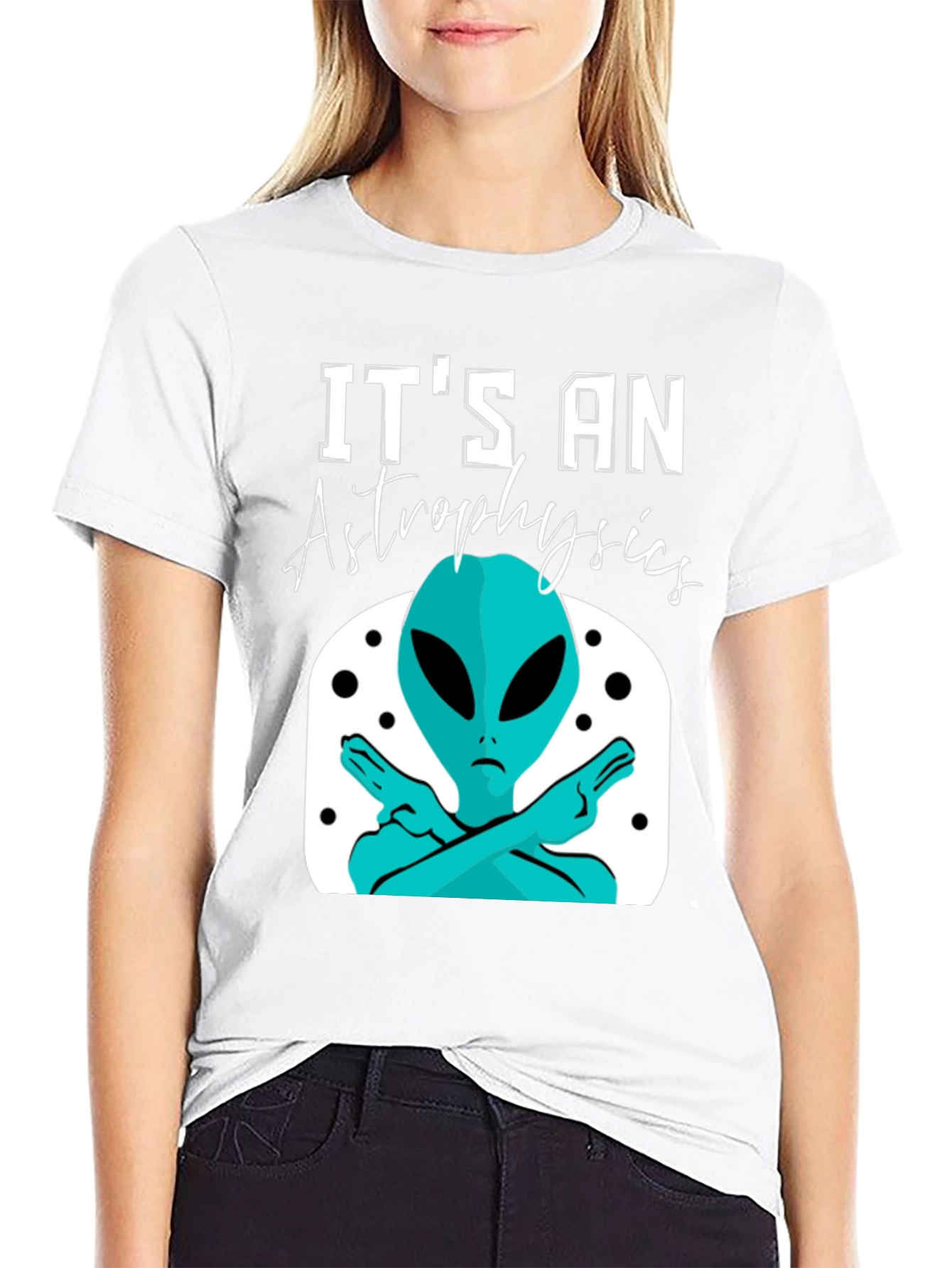 Astrophysics Alien Graphic Tee - Unisex Black T-Shirt
