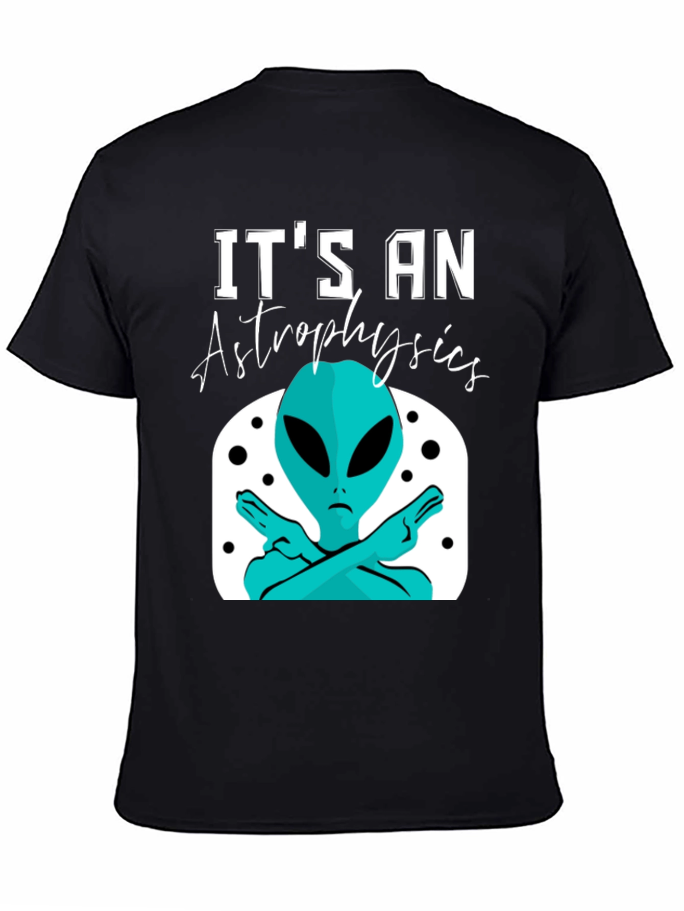 Astrophysics Alien Graphic Tee - Unisex Black T-Shirt