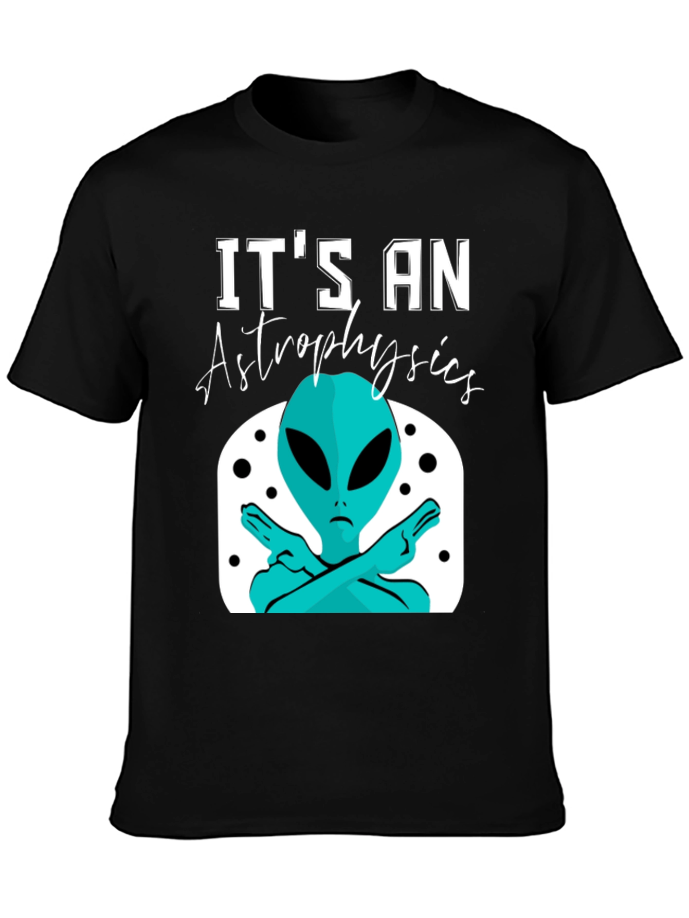 Astrophysics Alien Graphic Tee - Unisex Black T-Shirt