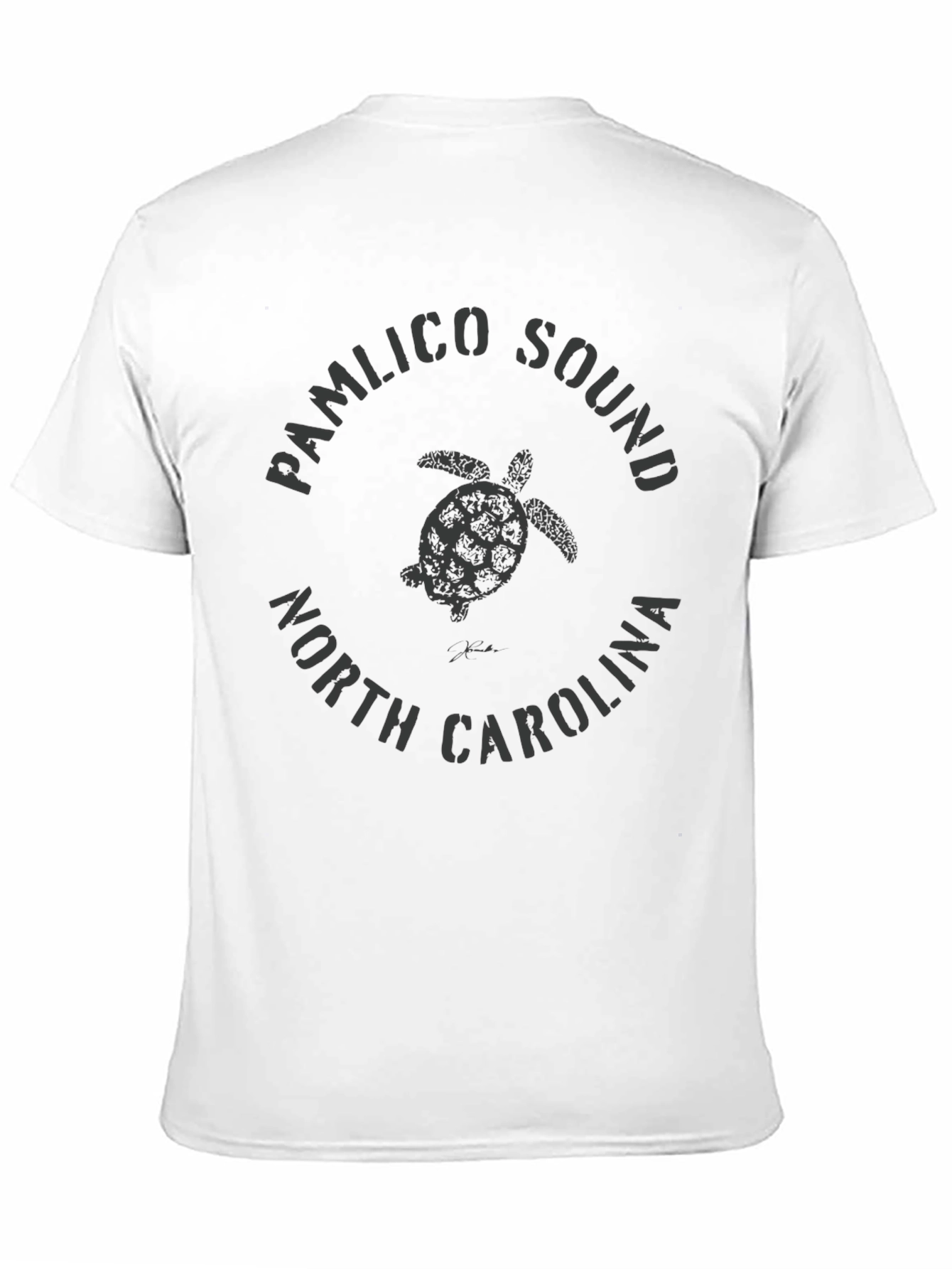 Pamlico Sound NC Turtle Graphic T-Shirt