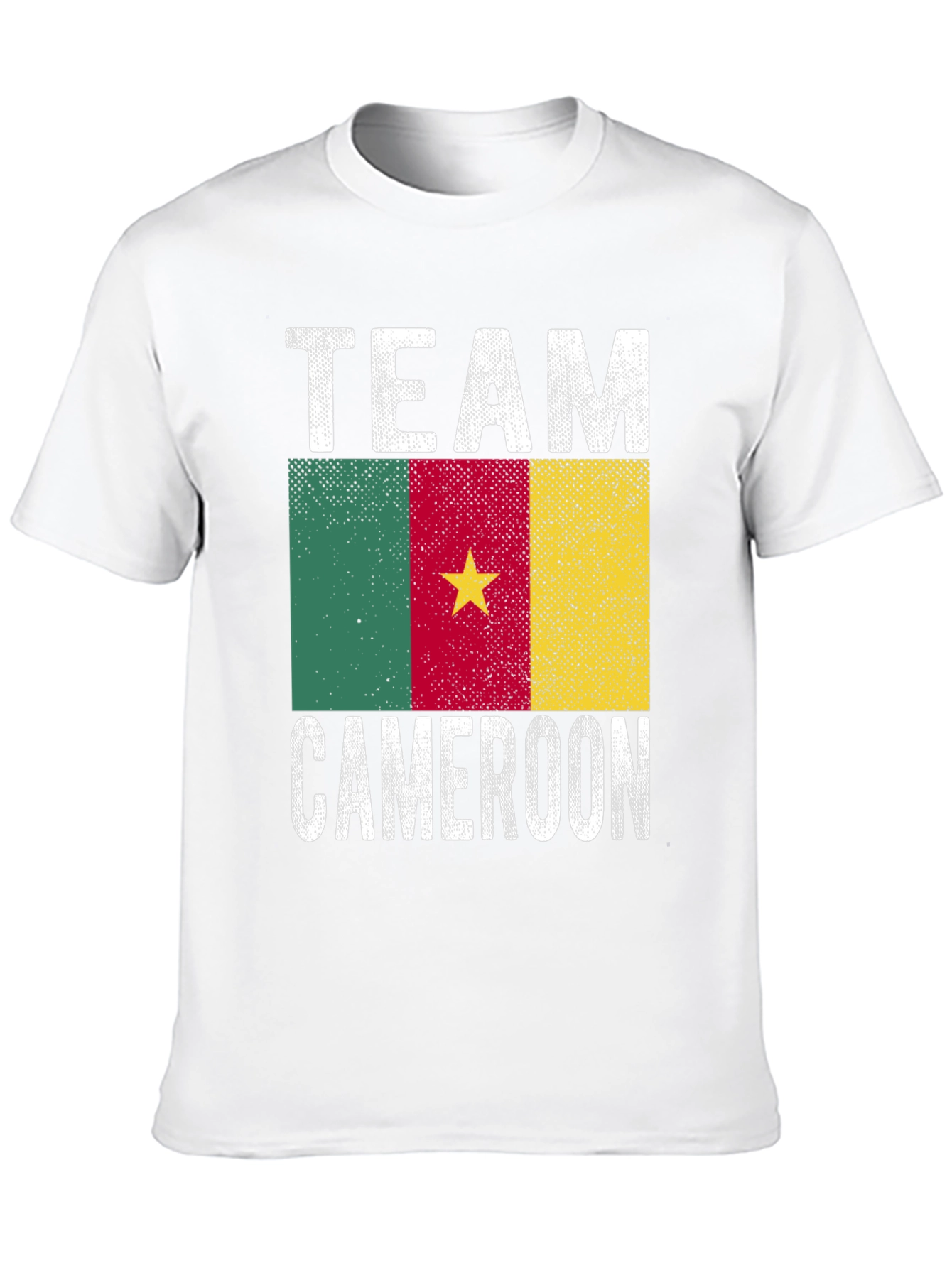 Cameroon Team Graphic T-Shirt - Black Cotton Tee