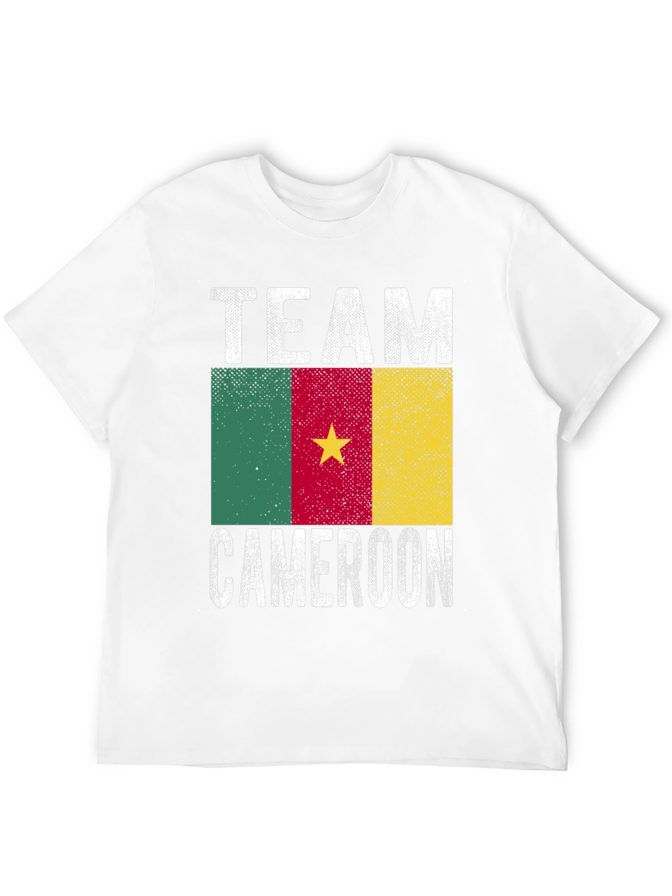 Cameroon Team Graphic T-Shirt - Black Cotton Tee