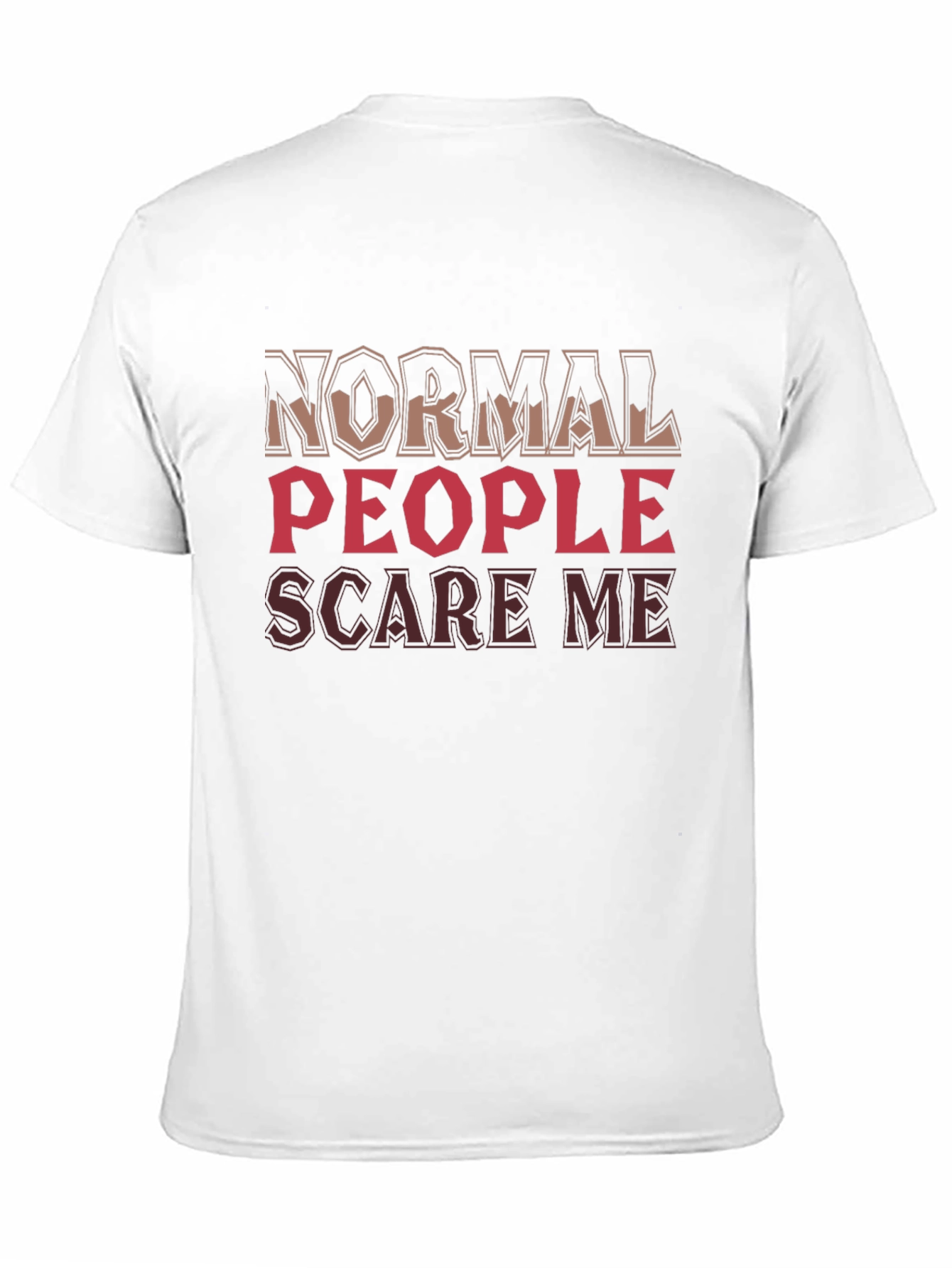 Normal People Scare Me Black T-Shirt