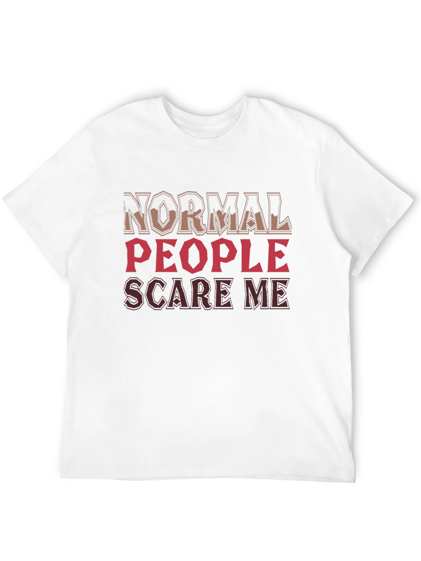 Normal People Scare Me Black T-Shirt