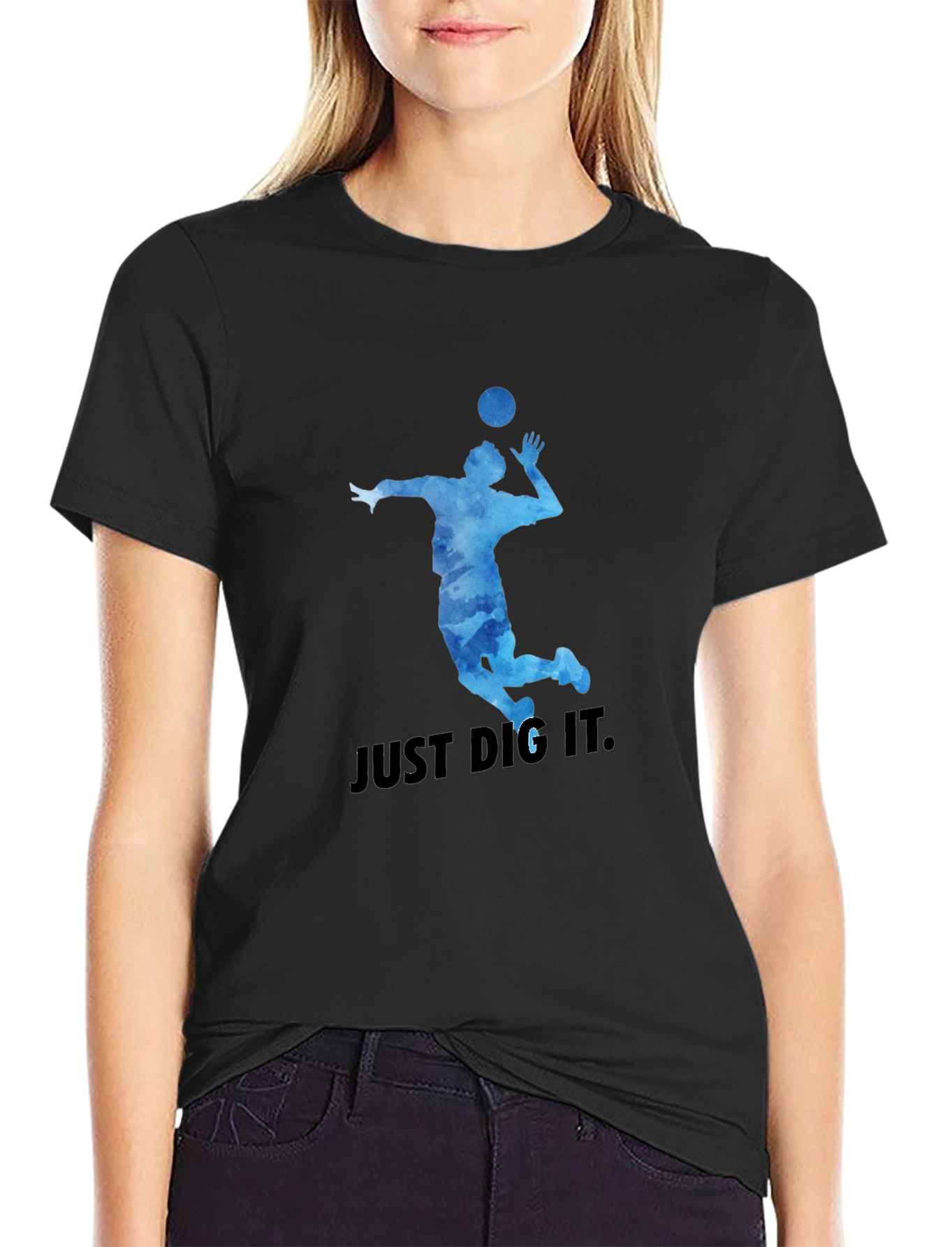 Volleyball T-Shirt: Just Dig It Graphic Tee