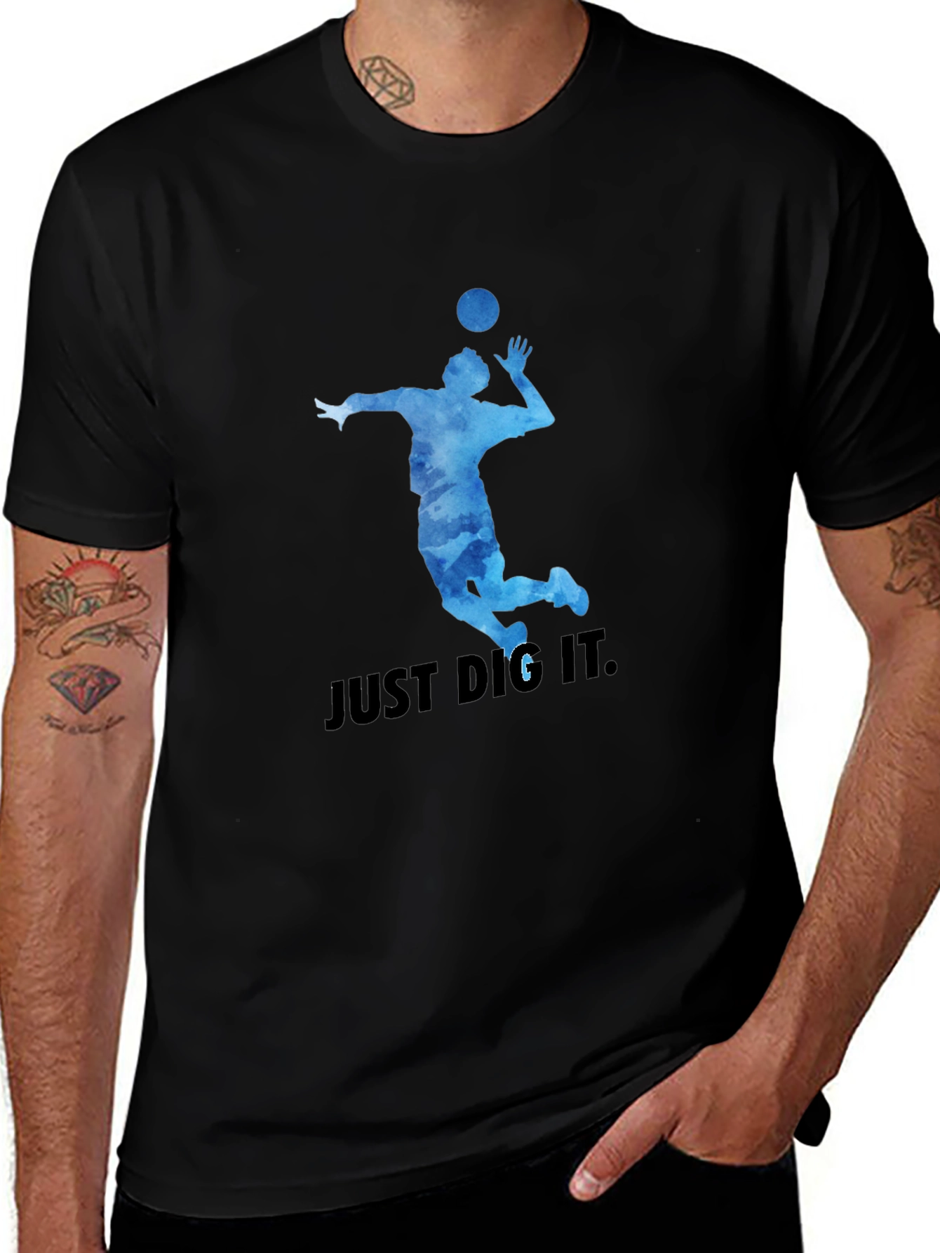 Volleyball T-Shirt: Just Dig It Graphic Tee