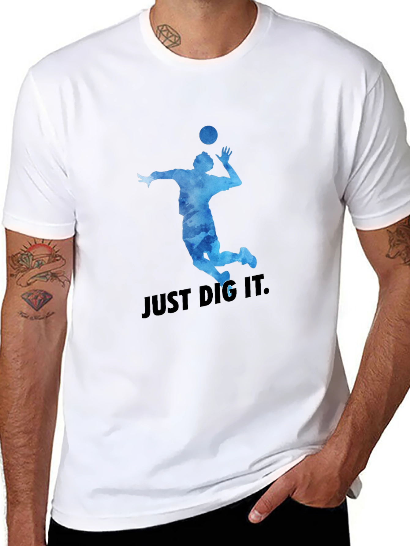 Volleyball T-Shirt: Just Dig It Graphic Tee