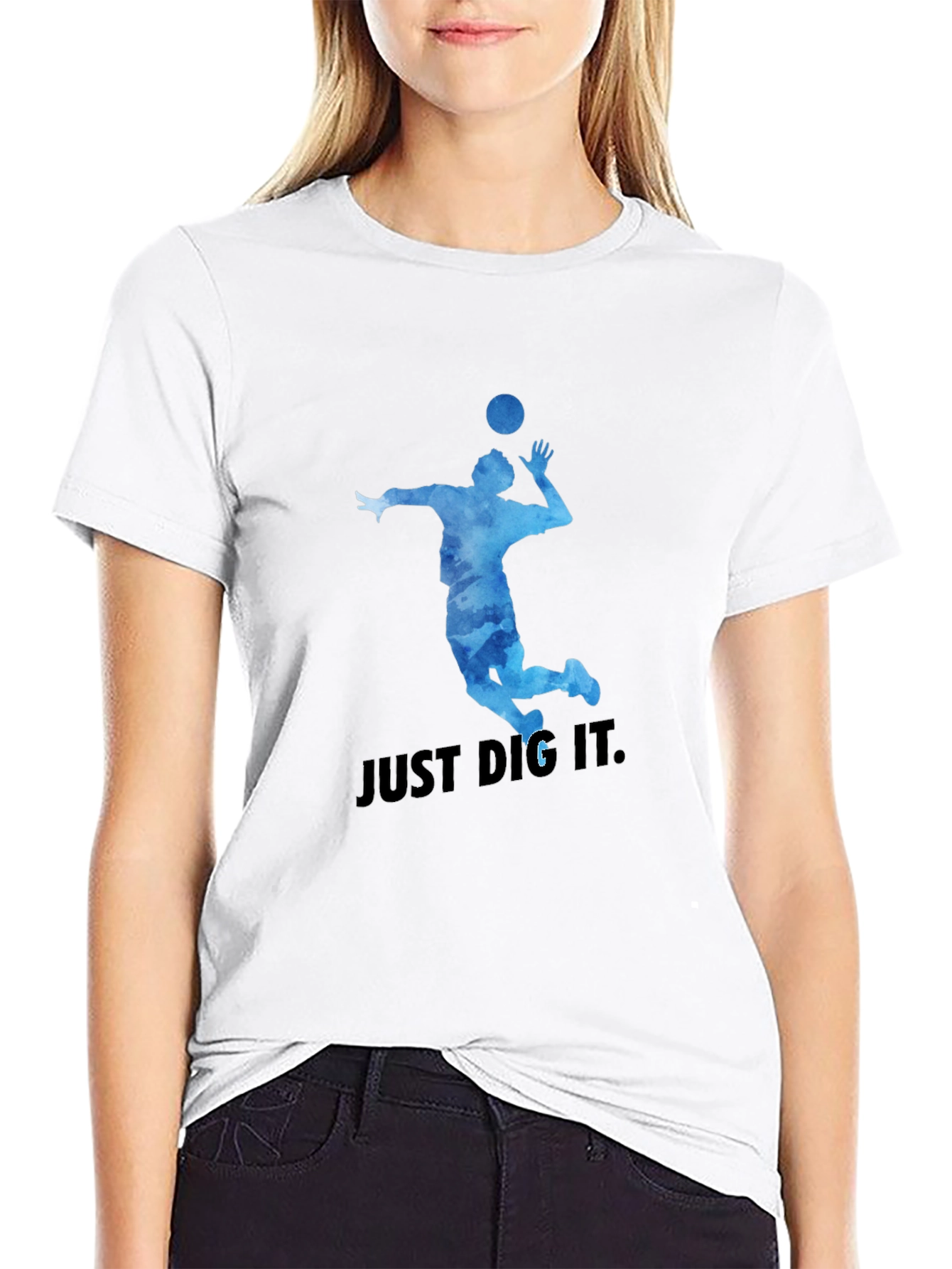 Volleyball T-Shirt: Just Dig It Graphic Tee