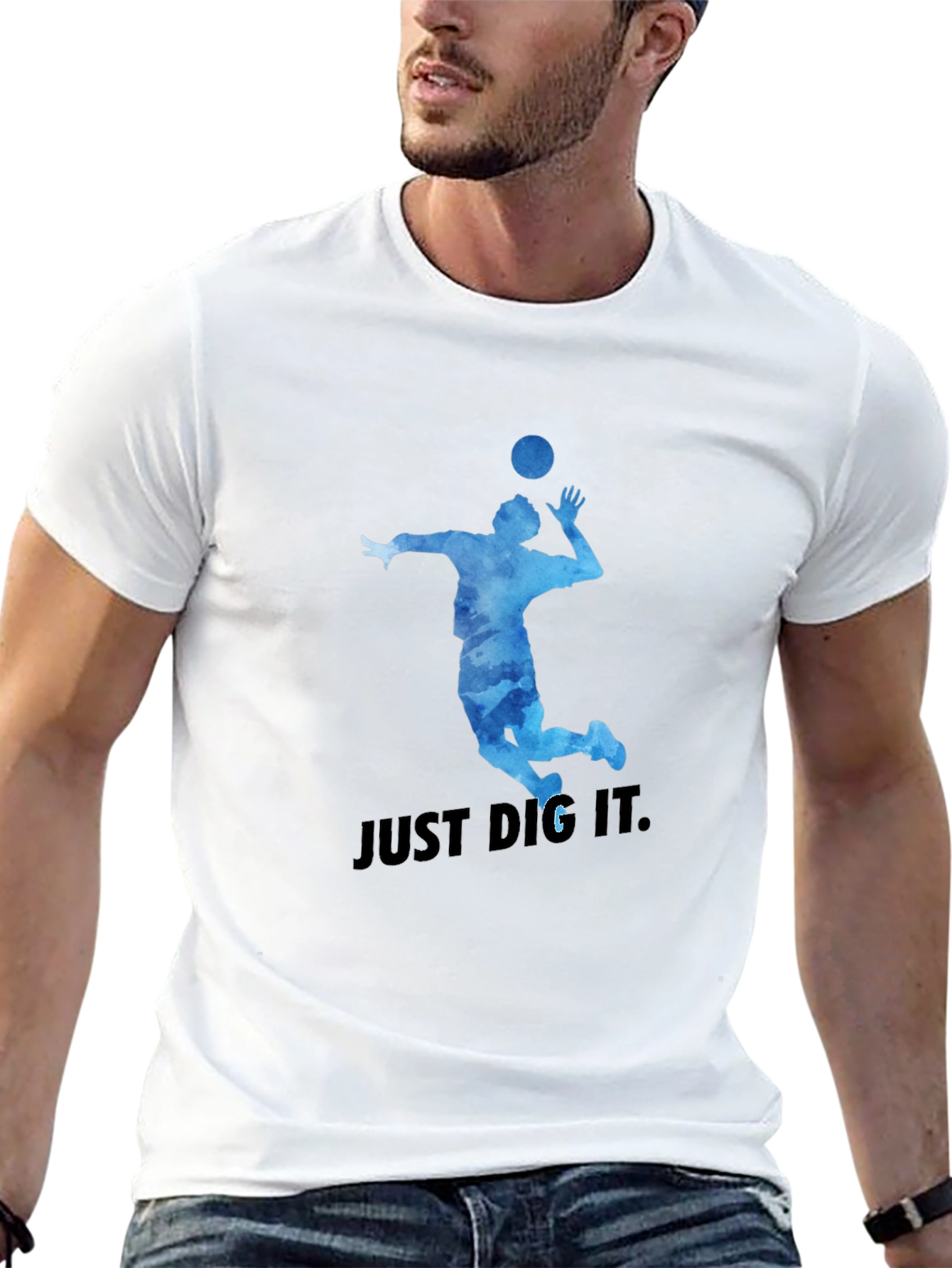 Volleyball T-Shirt: Just Dig It Graphic Tee