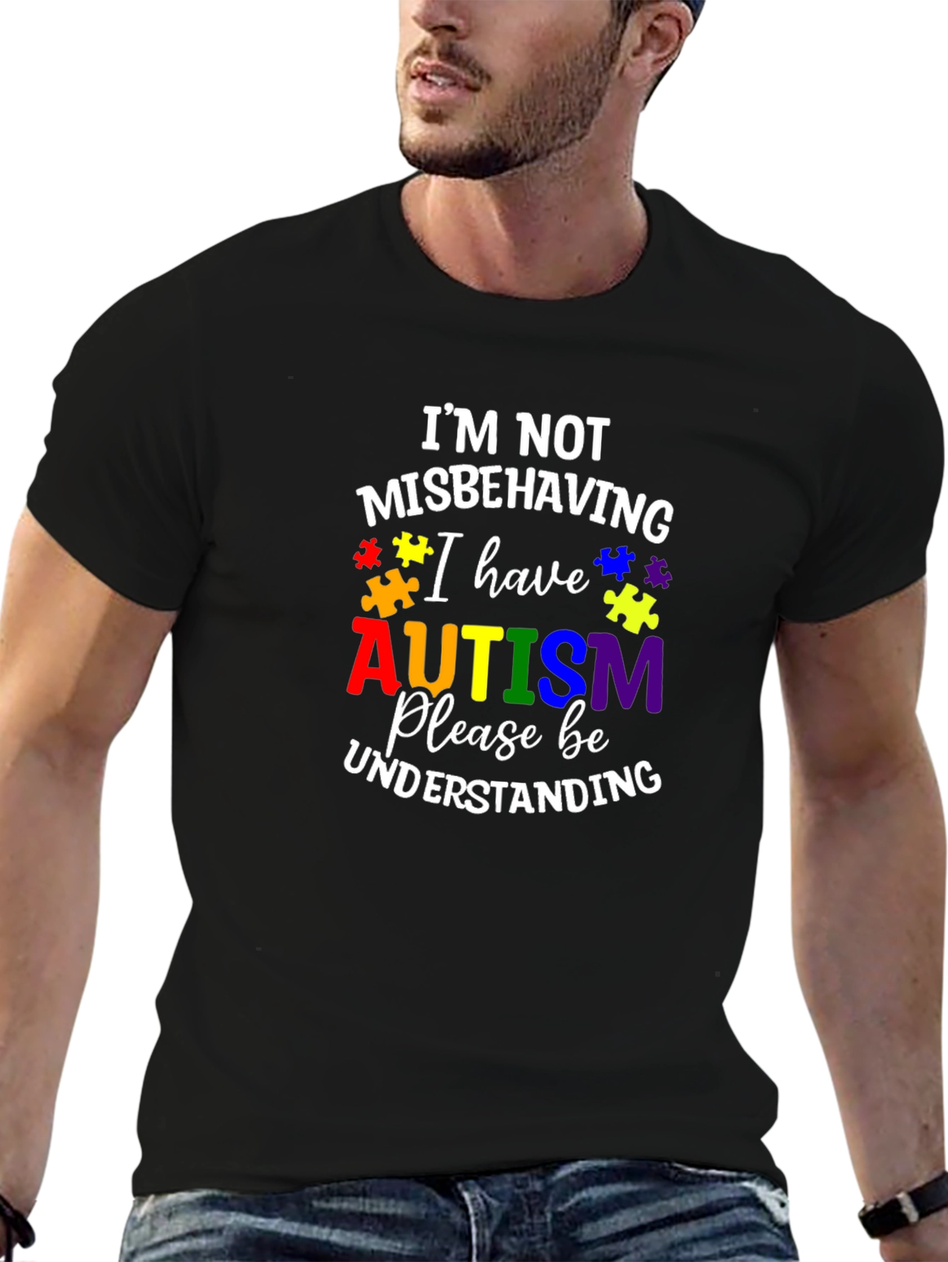 Autism Awareness T-Shirt: Im Not Misbehaving