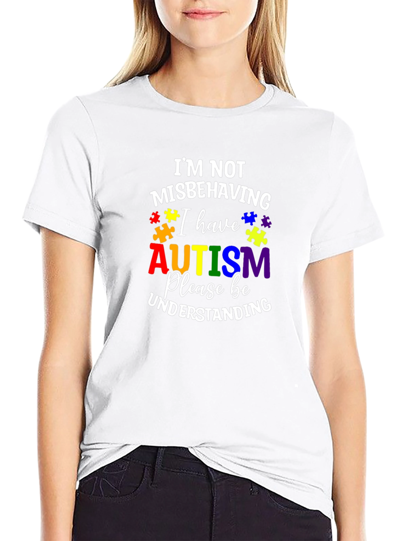 Autism Awareness T-Shirt: Im Not Misbehaving