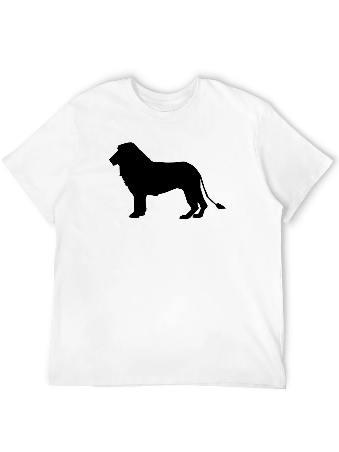 Black Lion Silhouette Graphic T-Shirt
