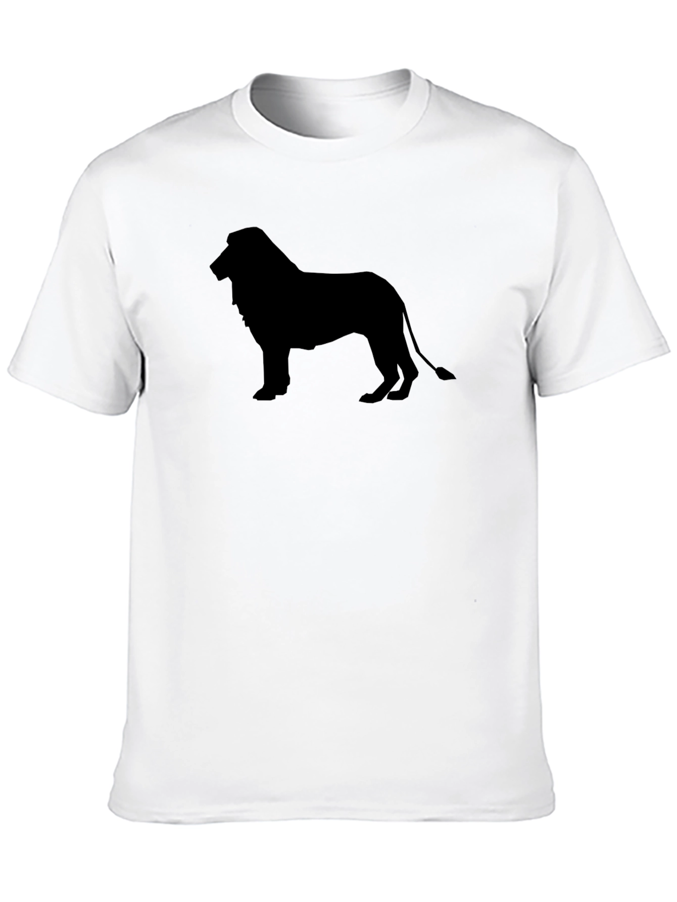 Black Lion Silhouette Graphic T-Shirt