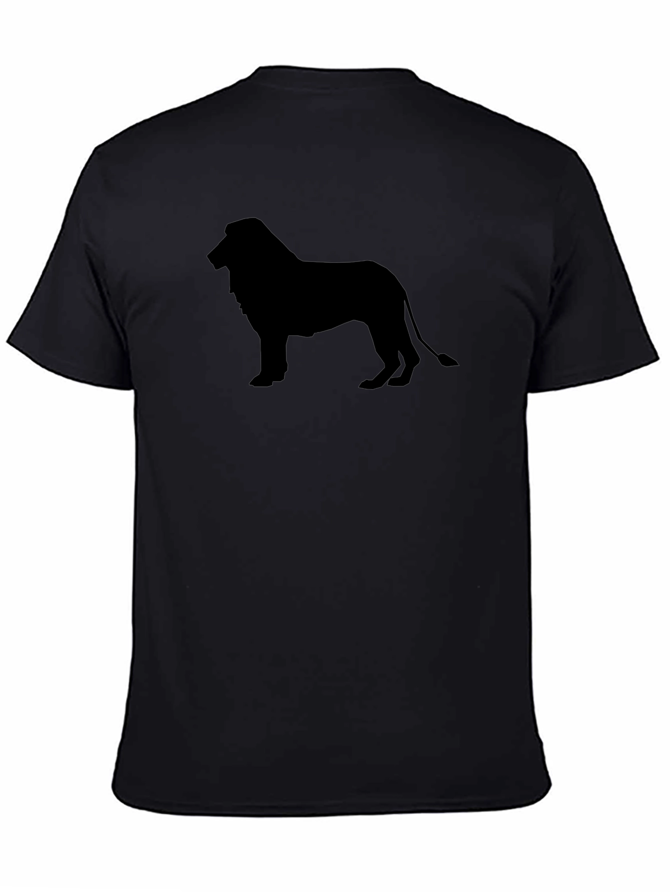 Black Lion Silhouette Graphic T-Shirt