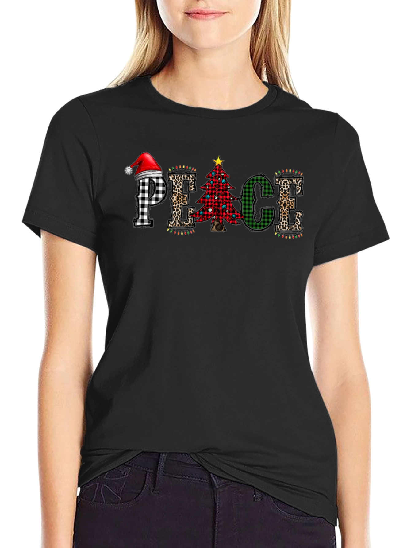 Festive Christmas PEACE T-Shirt