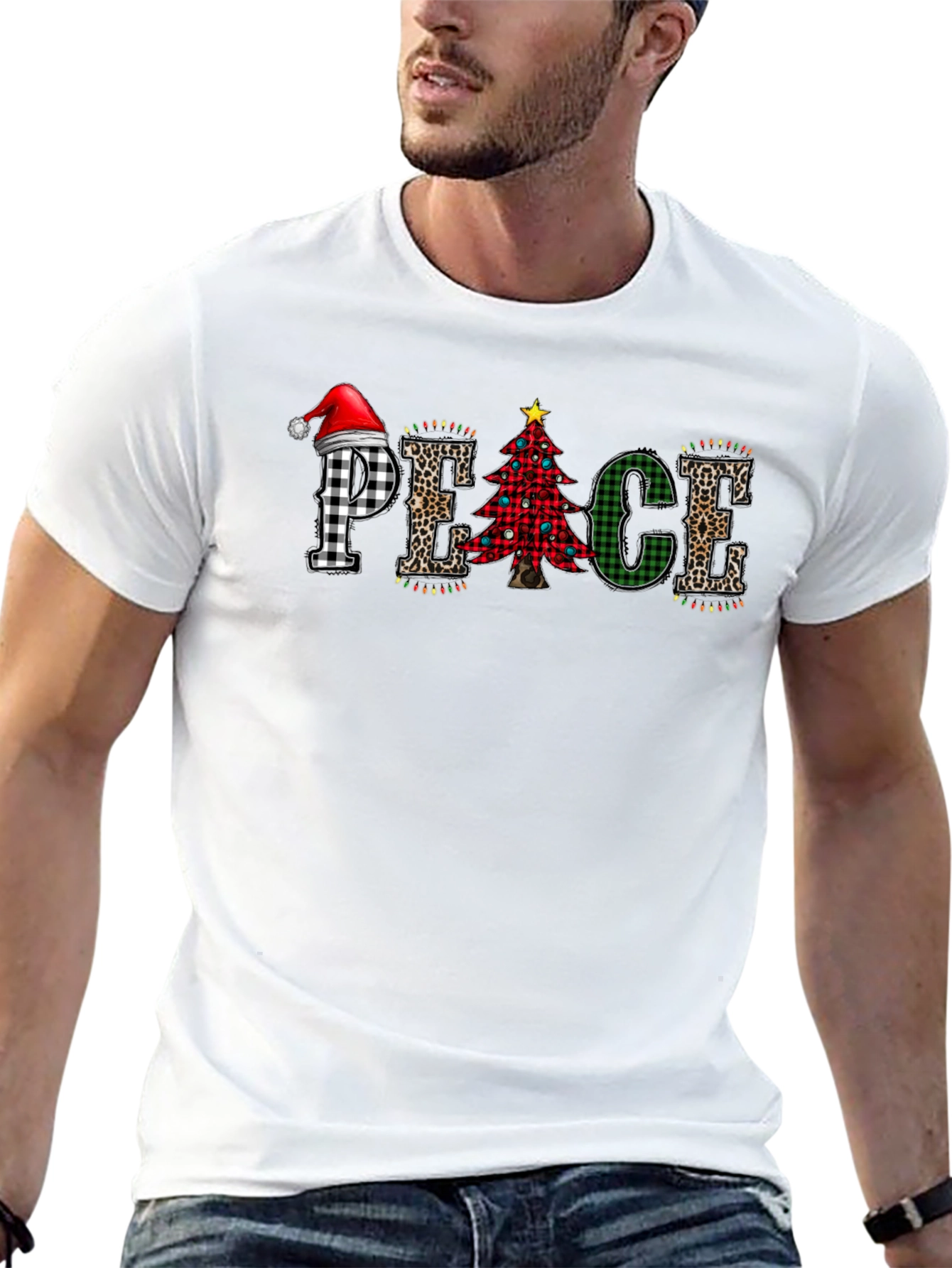 Festive Christmas PEACE T-Shirt