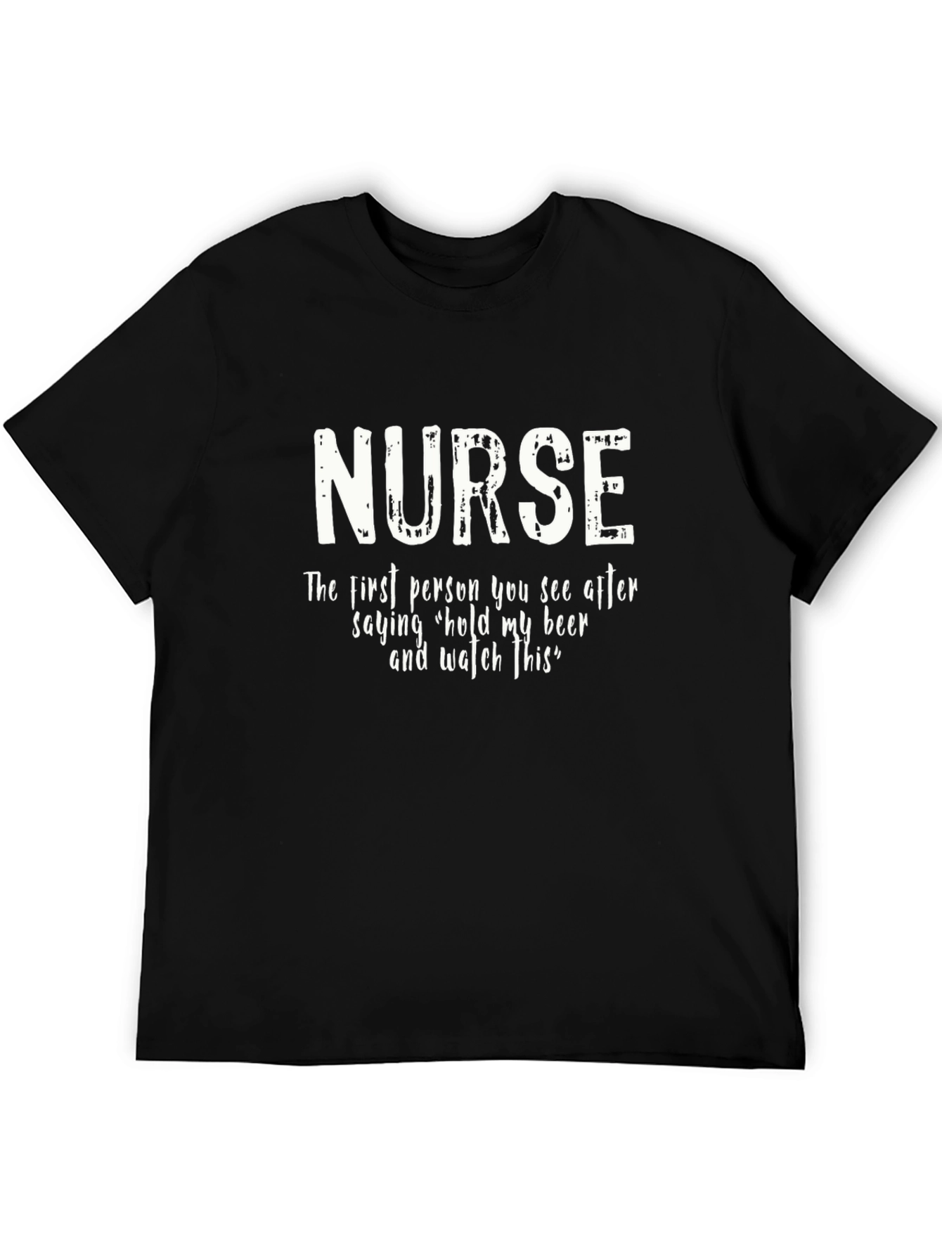 Nurse T-Shirt - Hold My Beer Funny Tee