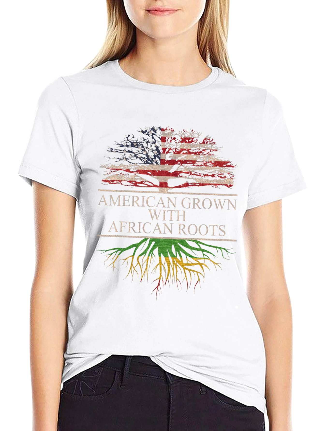 American Grown African Roots T-Shirt