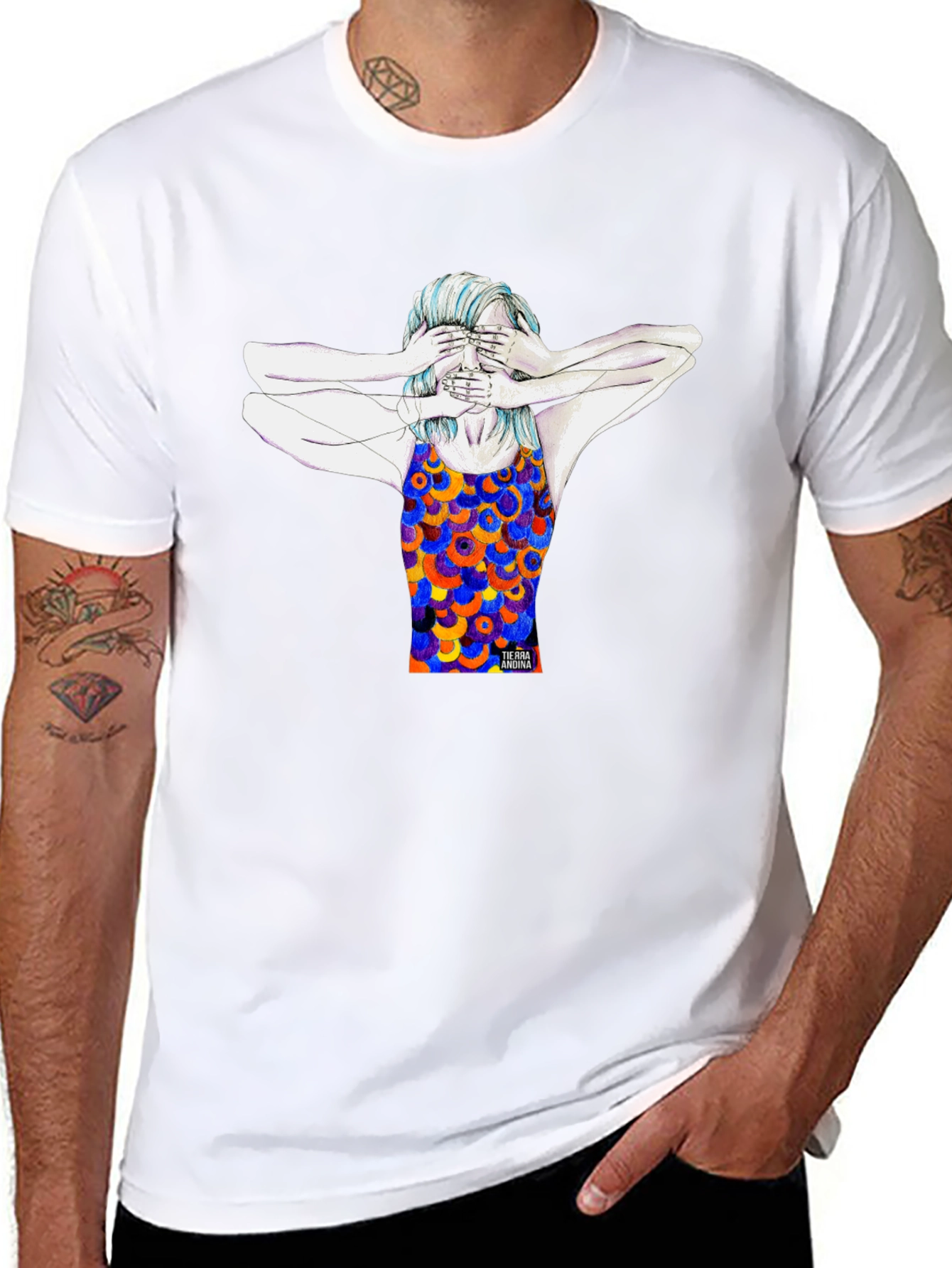 Artistic Graphic Tee - See No Evil